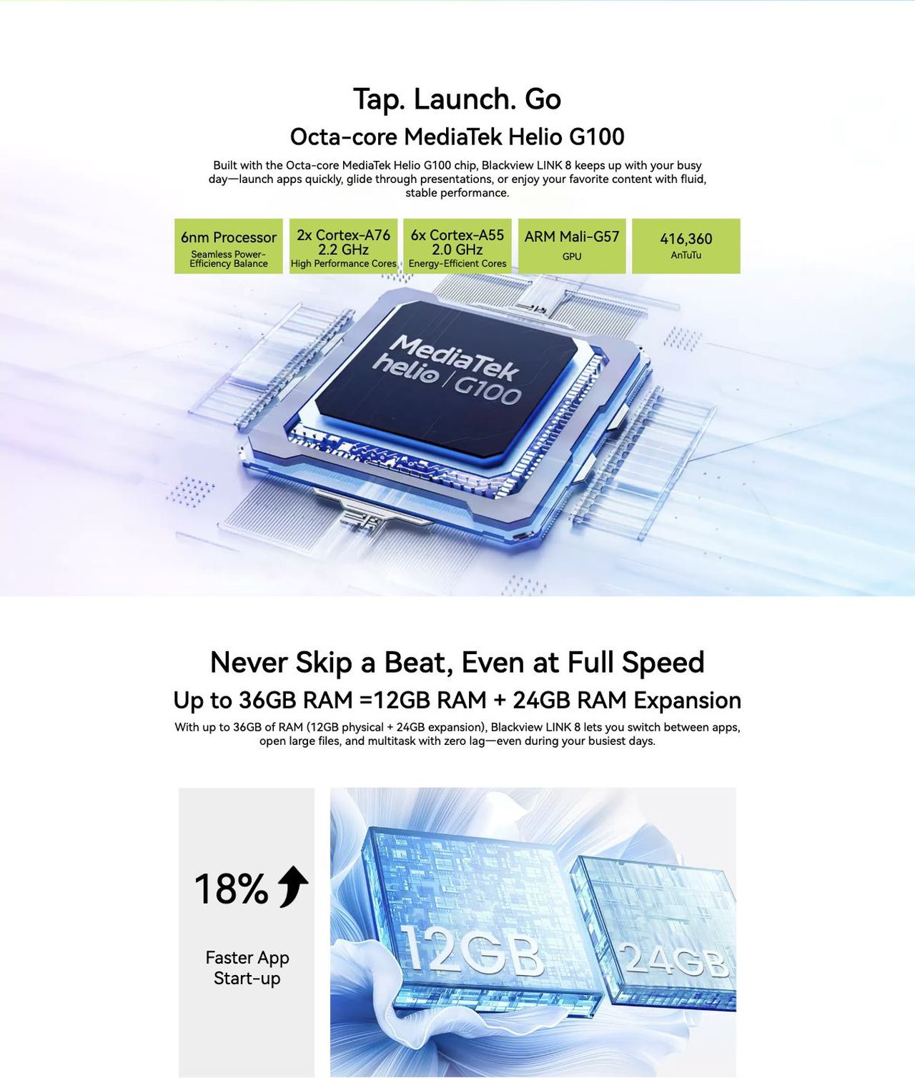 Blackview LINK 8 LINK 8
Think Deeper. Work Smarter. Create Bolder
Power That Slips Right Into Your Day
With an ultra-slim 8.4mm profile and featherlight 710g body, Blackview LINK 8 slips effortless