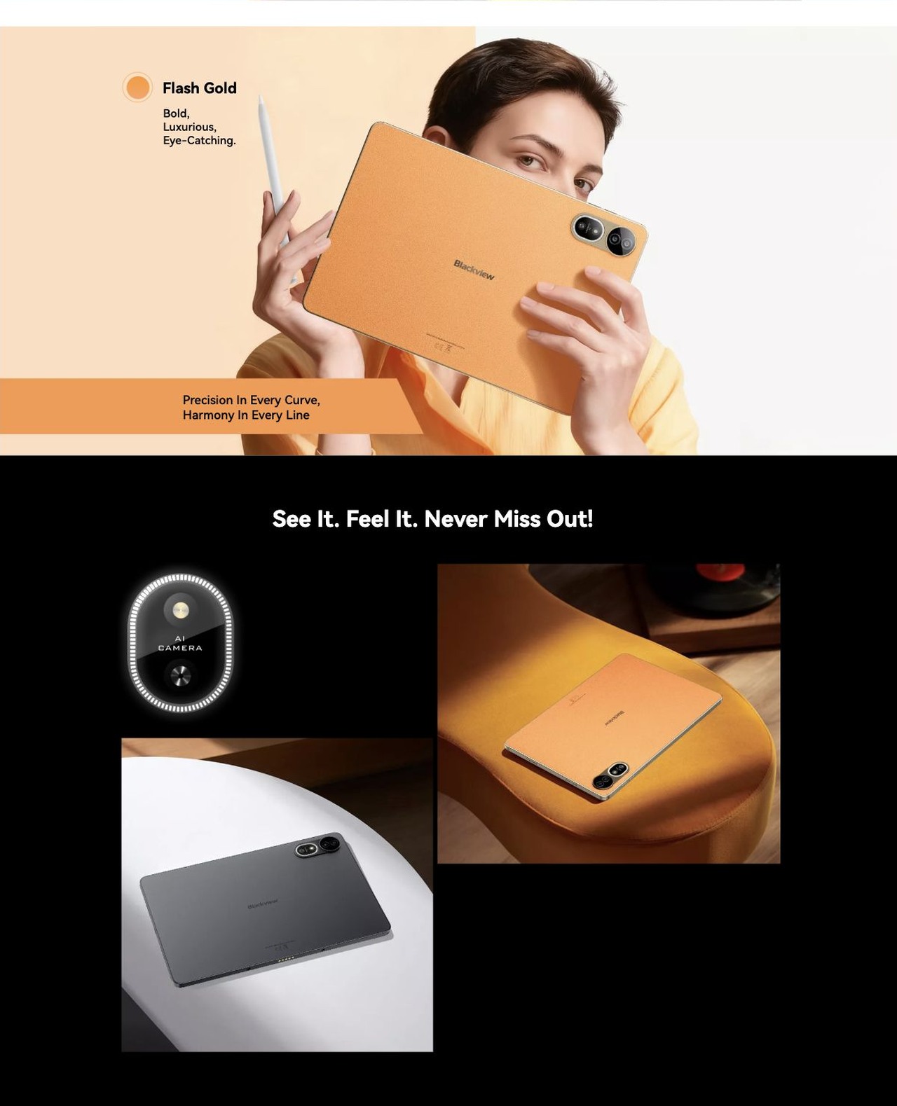 Blackview MEGA 12 MEGA 12

World’s First IP69K Fully Waterproof 5G AI Tablet.

Be the Smartest. Be the Smoothest. Be the Safest

IP69K

12.2-inch

10,000mAh

55W Charging

5G

PC Mode

Stylus Pen

(48+512)GB

