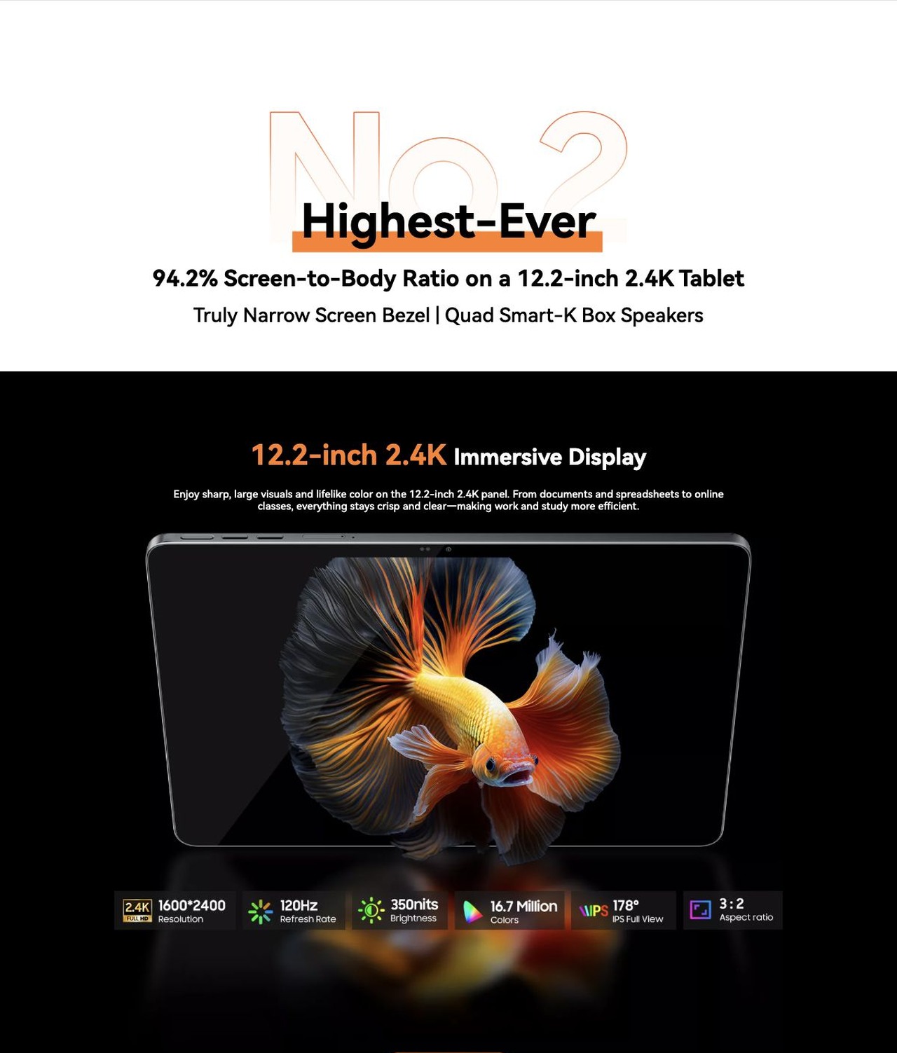 MEGA 12

World’s First IP69K Fully Waterproof 5G AI Tablet.

Be the Smartest. Be the Smoothest. Be the Safest

IP69K

12.2-inch

10,000mAh

55W Charging

5G

PC Mode

Stylus Pen

(48+512)GB

