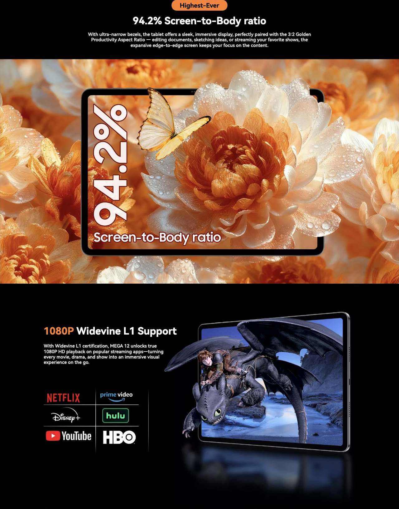 Blackview MEGA 12 MEGA 12

World’s First IP69K Fully Waterproof 5G AI Tablet.

Be the Smartest. Be the Smoothest. Be the Safest

IP69K

12.2-inch

10,000mAh

55W Charging

5G

PC Mode

Stylus Pen

(48+512)GB

