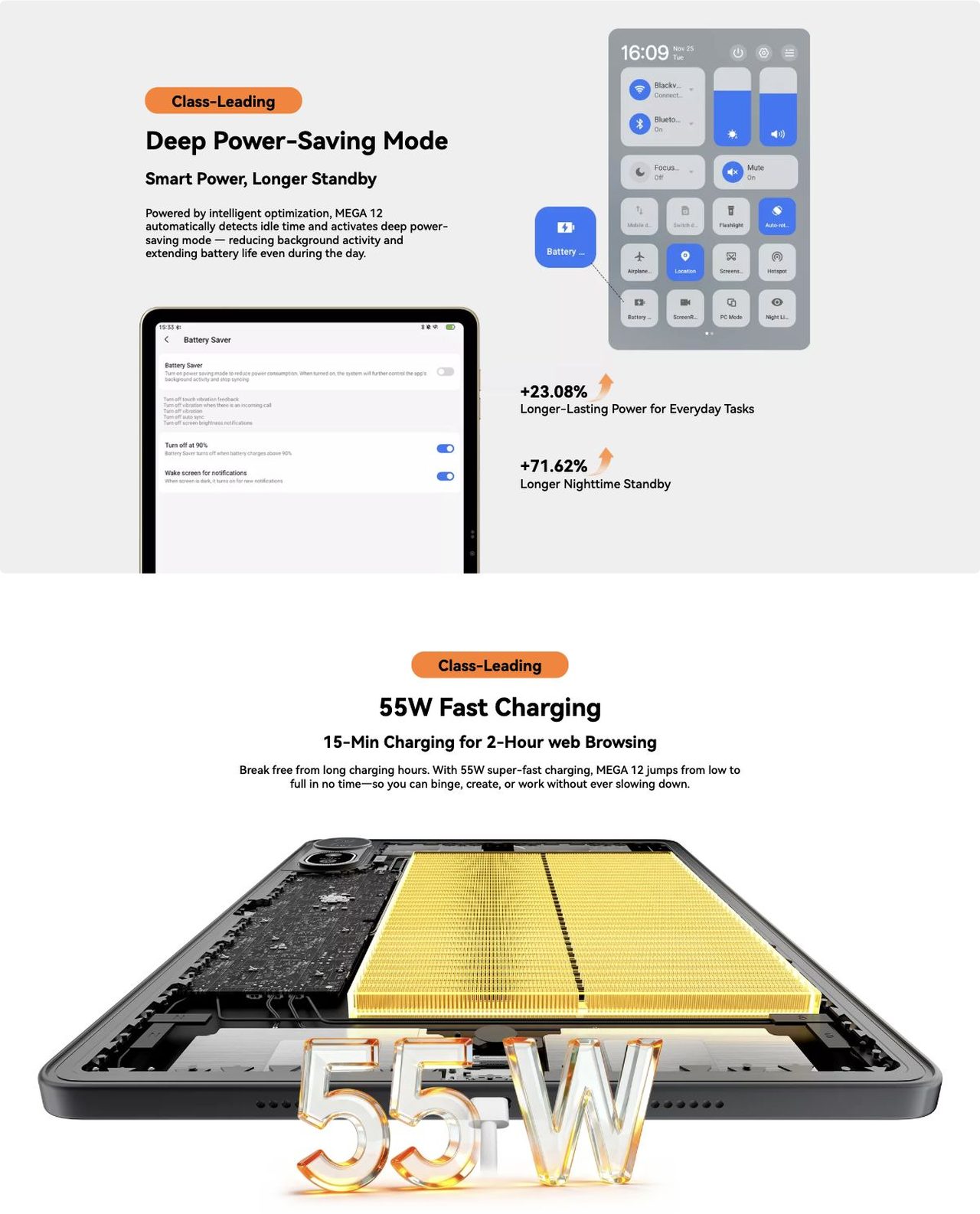 Blackview MEGA 12 Flagship Tablet AI Imaging System

50MP Samsung®JN1 Main Cameras | 13MP Selfie Camera | 2K Recording

Industry’s Clearest

Industry’s Clearest

50MP Samsung@ JN1 Rear Camera

With its 5
