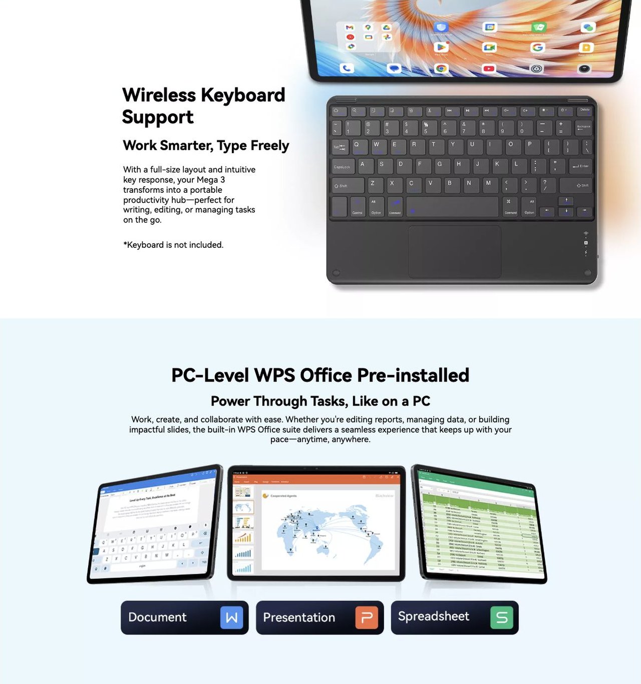 Largest-in-Class 12.1" 2.5K Display with Widevine L1 for Netflix HD Streaming
Go Bigger. See Sharper. Stream Smarter.
No.3
Largest 12.1-inch 2.5K FHD+ Display
See More. Do More.
Fe
