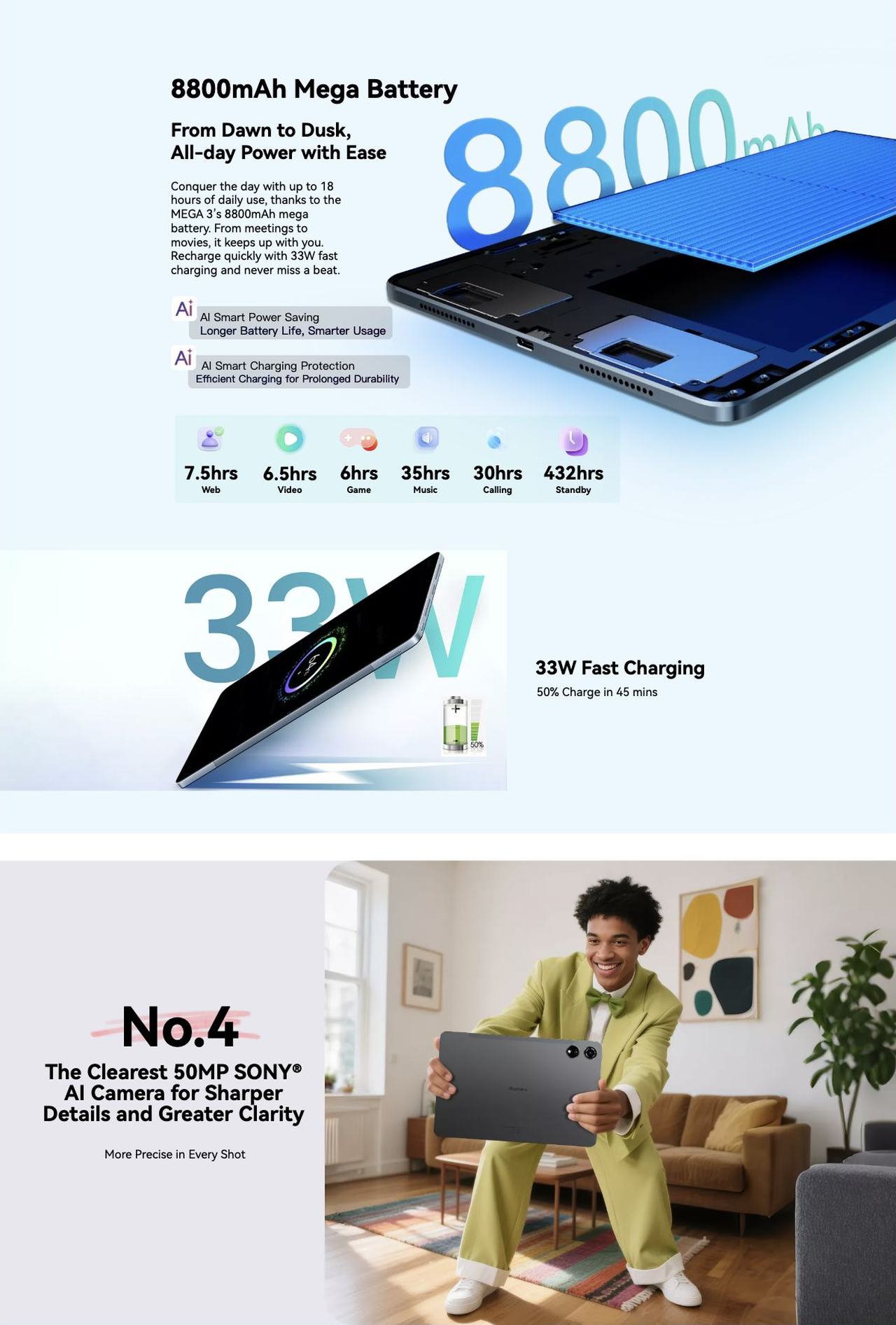 Blackview MEGA 3 Largest-in-Class 12.1" 2.5K Display with Widevine L1 for Netflix HD Streaming
Go Bigger. See Sharper. Stream Smarter.
No.3
Largest 12.1-inch 2.5K FHD+ Display
See More. Do More.
Fe