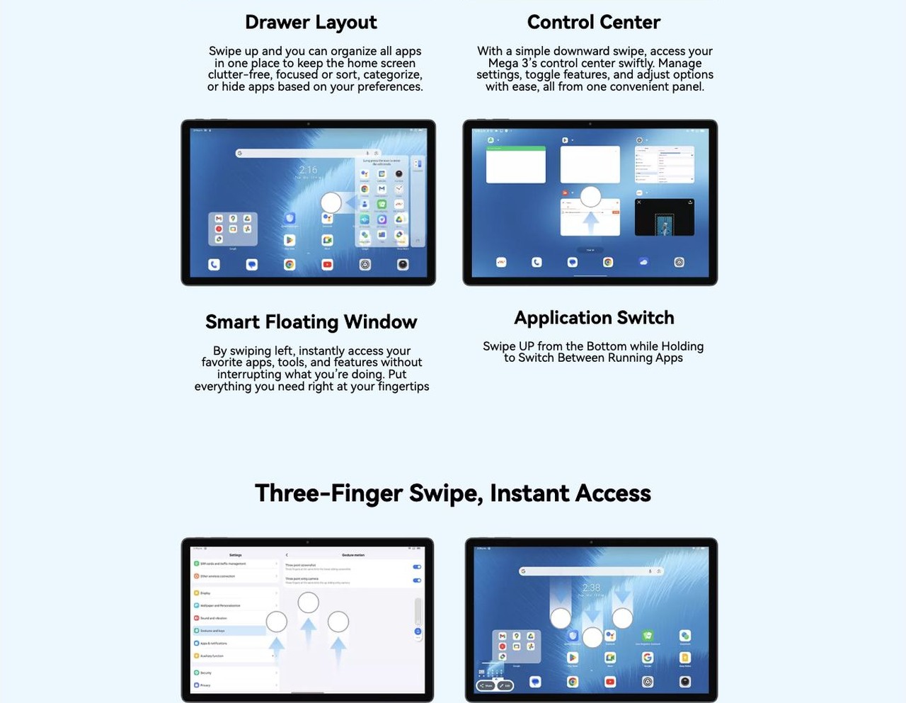Blackview MEGA 3 Next-Gen DokeOS_P 4.1 Based on Android 15, Bringing a Comprehensive Upgrade
Customization↑Convenience↑ Efficiency↑ Fluency↑ Privacy↑
No.5
The all-new DokeOS 4.1 based on Android 15