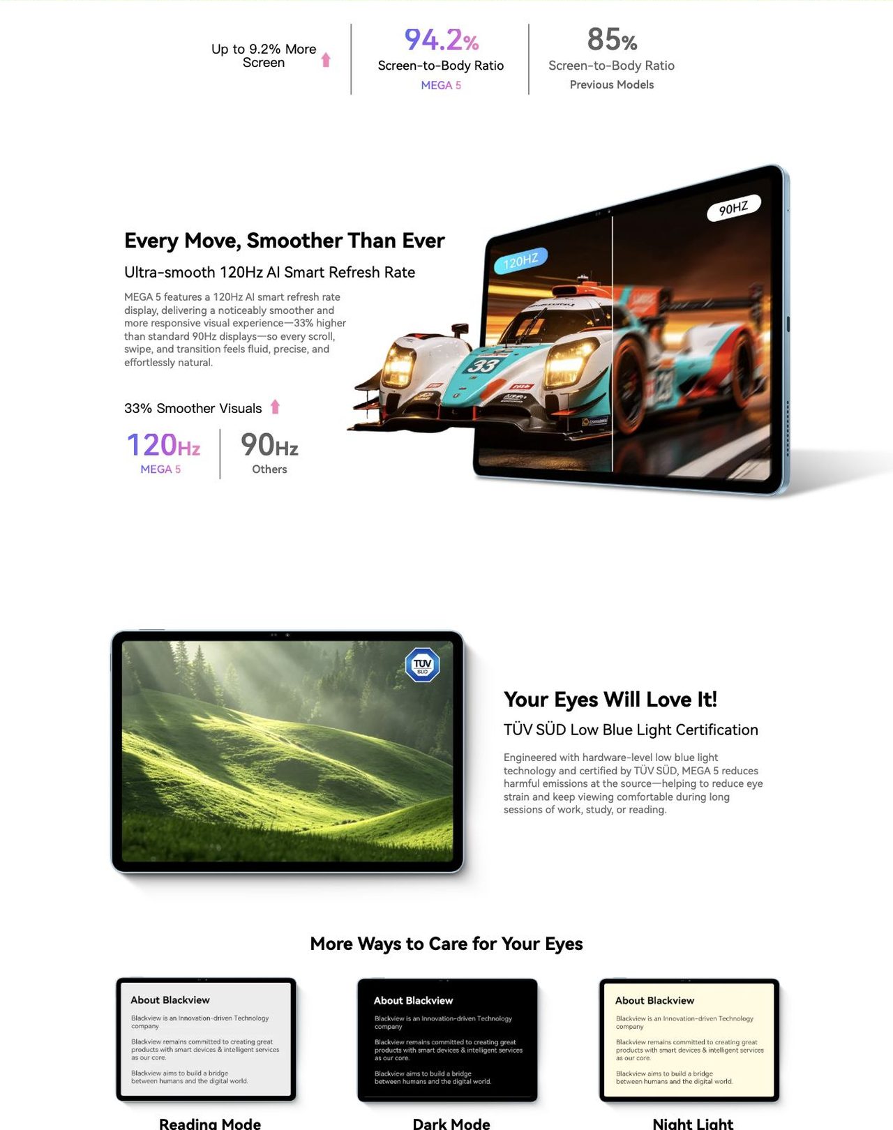 Best-in-Class Clarity. The Smartest Choice for Learning, Entertainment, and Work.
Audio-Visual
The Clearest 12.2" Audio- Visual Feast Yet
Unprecedented Visual Clarity, Where Every