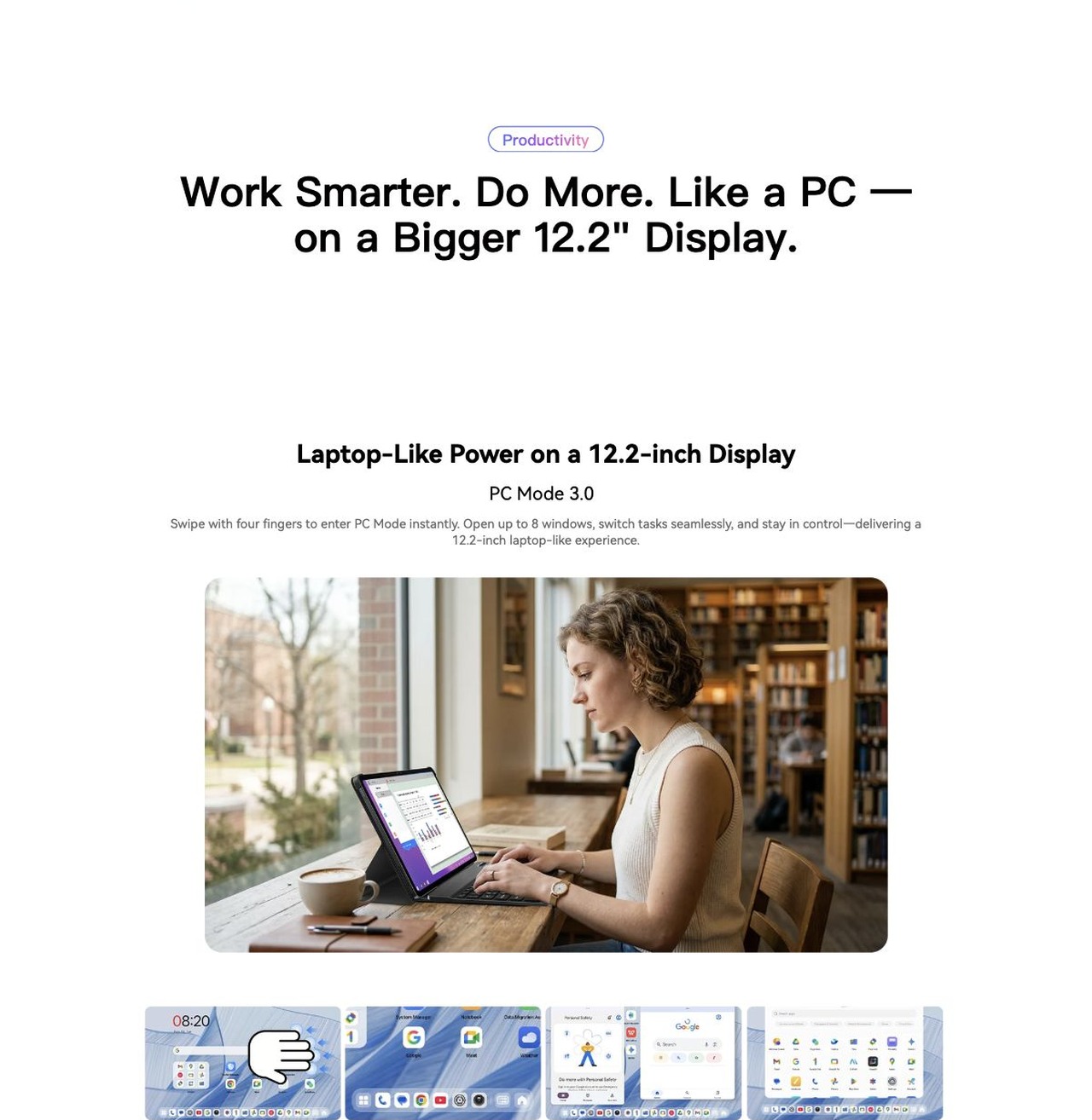 Best-in-Class Clarity. The Smartest Choice for Learning, Entertainment, and Work.
Audio-Visual
The Clearest 12.2" Audio- Visual Feast Yet
Unprecedented Visual Clarity, Where Every