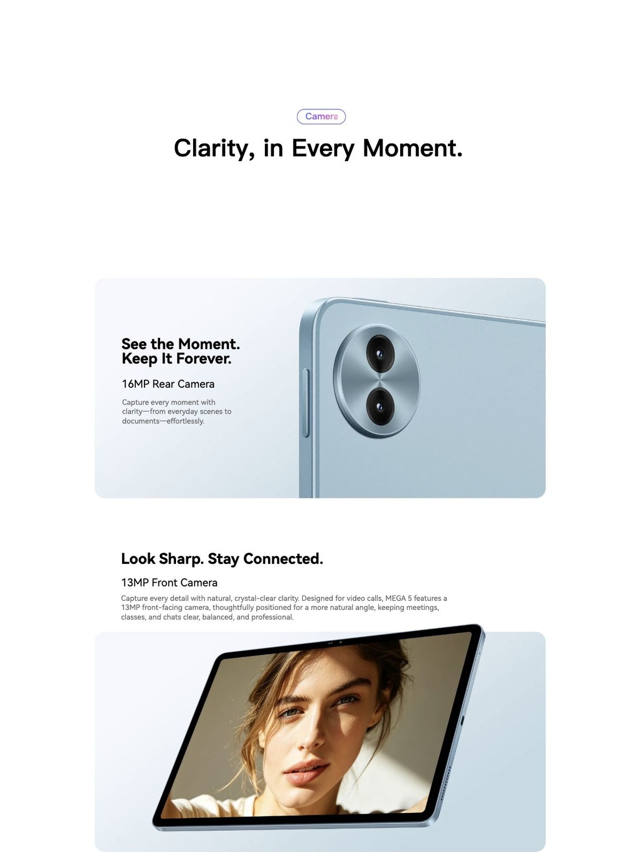 Blackview MEGA 5 Design & Endurance
The Perfect Balance of Slim Design and Long-Lasting Power
Sleek. Refined.
Designed to Impress.
With its slim profile and clean, minimalist design, MEGA 5 deliver