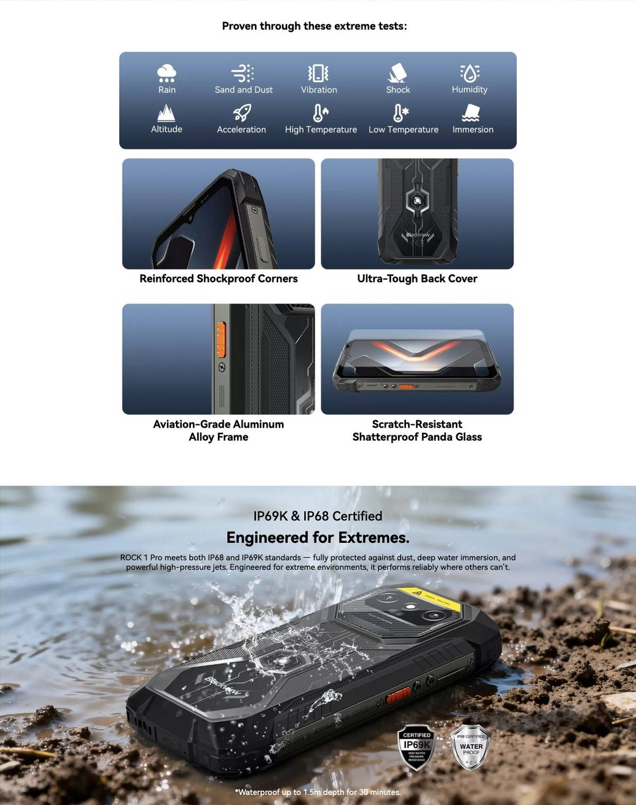 Blackview ROCK 1 Pro A First-of-Its-Kind Rugged Scanner Phone Built for Professionals.
Redefining Rugged Capability — From Every Scan to Every Mission
No.1
First Rugged Smartphone with
Built-in Profess