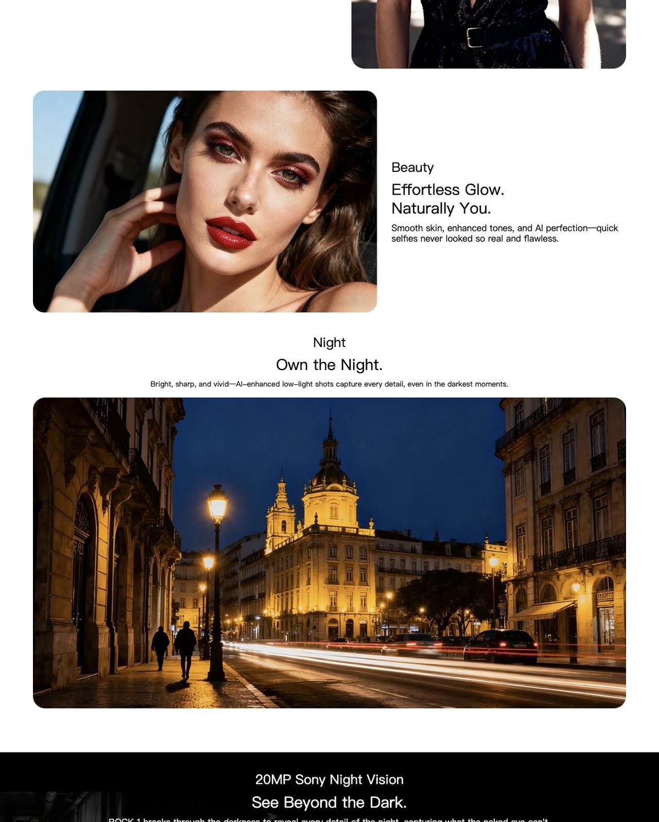 Blackview ROCK 1 Portrait
Focus on What Matters.
AI-powered background blur highlights your subject with stunning depth for a professional, eye-catching look.
Beauty
Effortless Glow.
Naturally
