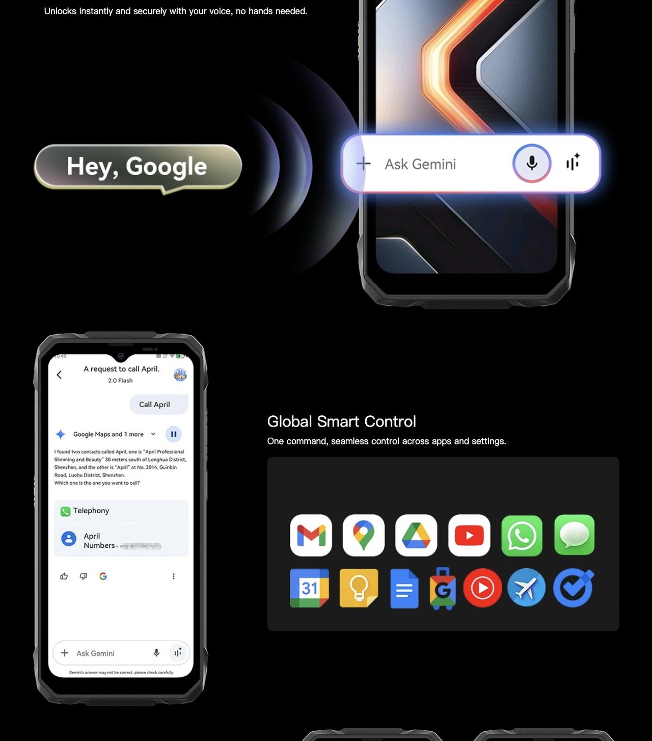 Blackview ROCK 1 Global Smart Control
One command, seamless control across apps and settings.
