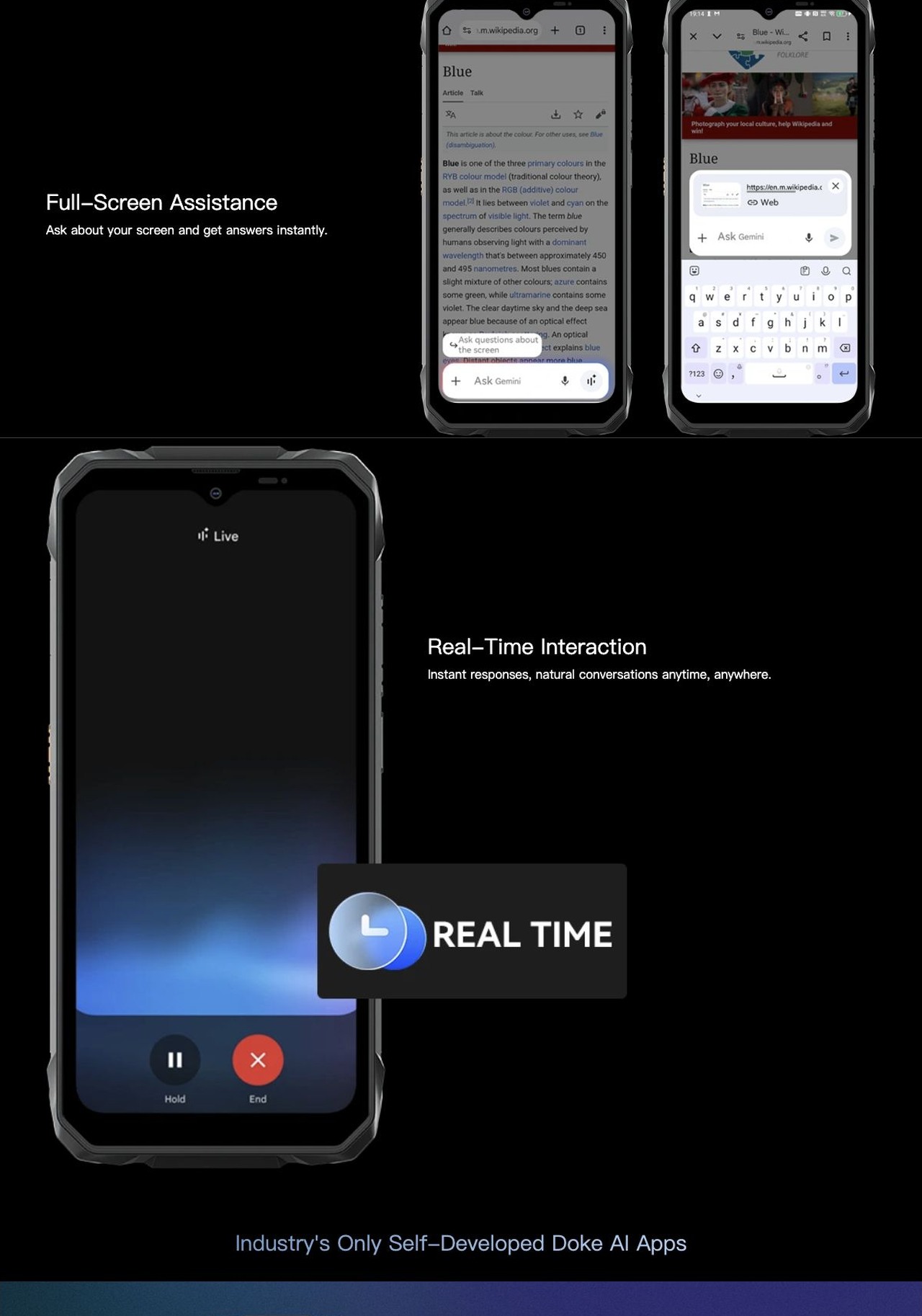 Full-Screen Assistance
Ask about your screen and get answers instantly.