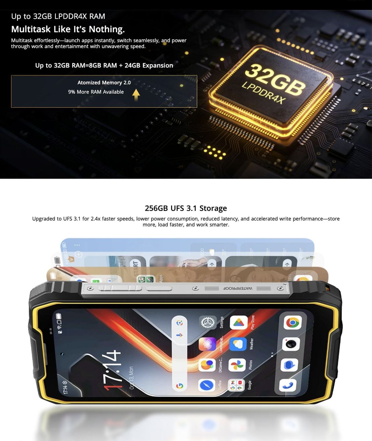 5G 6nm UNISOC T8100



Speed You Need. Power You Trust.



Experience blazing-fast 5G with the 6nm UNISOC T8100 chipset, featuring a powerful 2.2GHz CPU for seamless multitasking and s