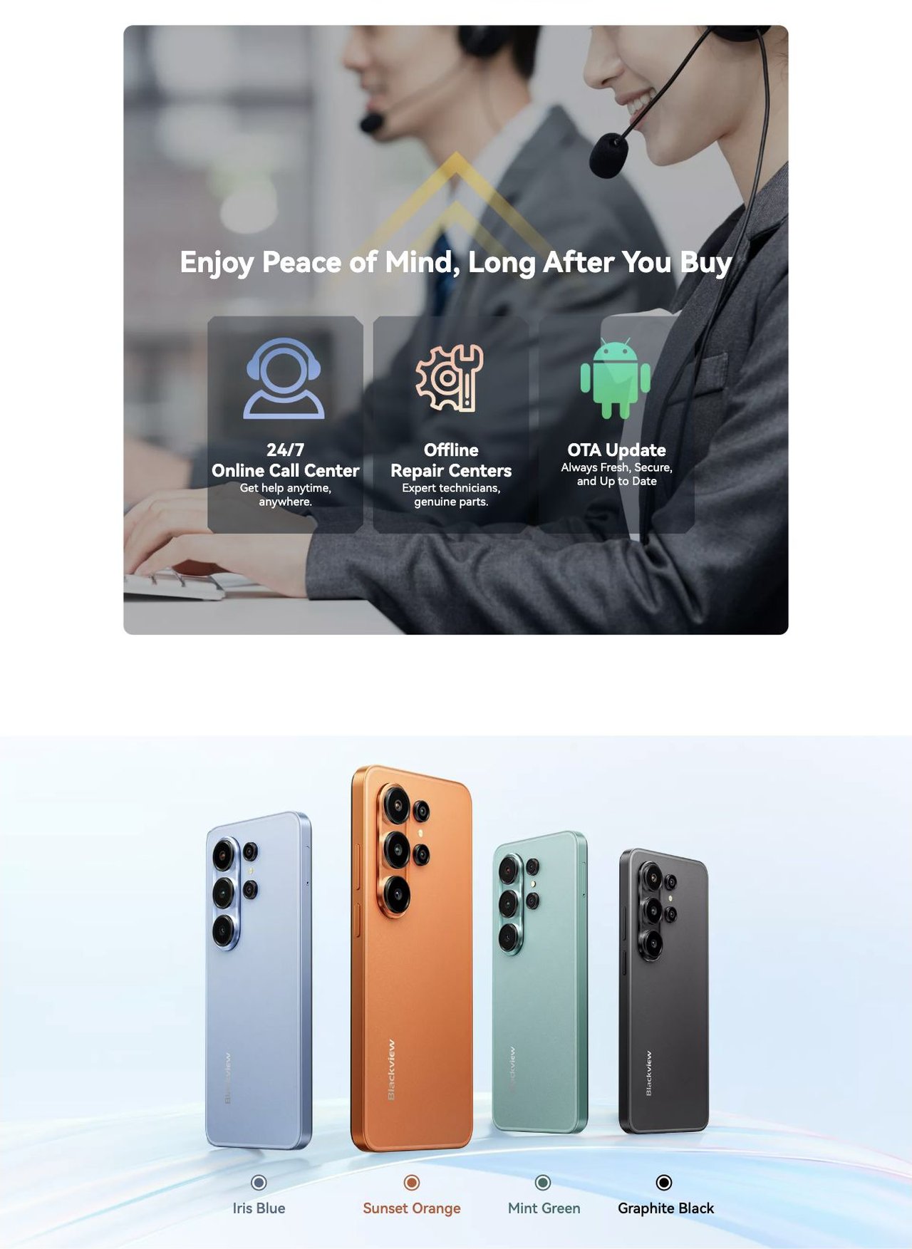 Blackview WAVE 10 No.5
Free From Mid-Day Shutdown With 5000mAh
Long-Lasting Battery
5000mAh Long-Lasting Battery
All-Day Energy, No Compromise
Stay connected from dawn to dusk with a 5000mAh high-ca