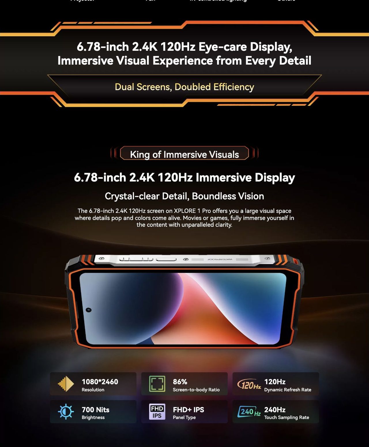 Blackview XPLORE 1 Pro New Benchmark in All-in-One Control
Advanced Infrared Remote Control
Your Phone, Your Universal Remote
With an advanced Infrared Remote Control feature built-in, XPLORE 1 Pro trans