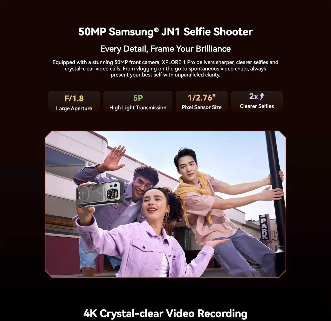 64MP Main & 50MP Selfie & Clearest Thermal Camera
Every Moment, Vividly Captured
From True Color to True Heat
Flagship Imaging System
Triple-camera Setup
All Scenes, All Mastered
M