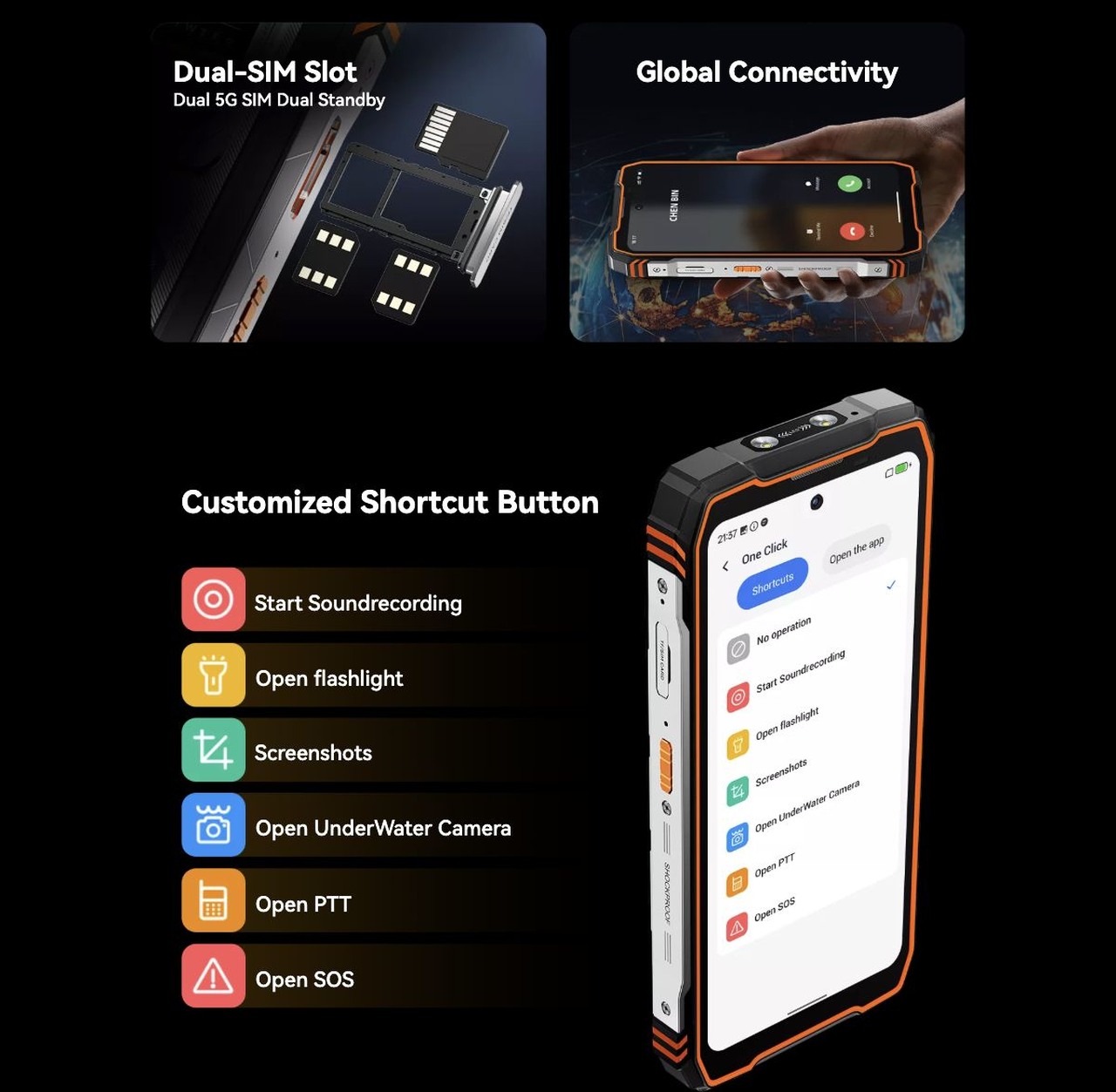 Industry’s Only Self-Developed DokeOS 5.0
Based on Android 15
Customization↑ Convenience↑ Fluency↑Privacy↑
Simply the Smartest
Blackview’s Next-Gen DokeOS 5.0
Fully Upgraded, Hardc