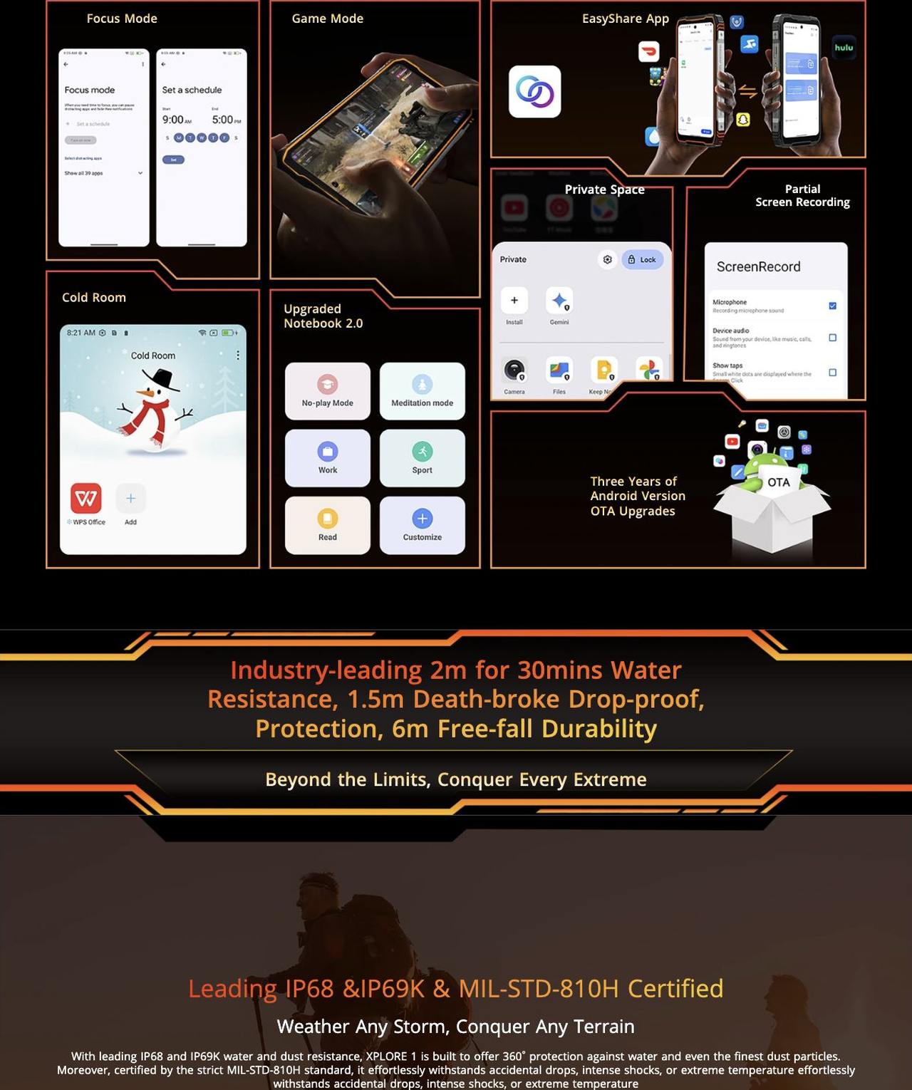 Blackview XPLORE 1 No.7
Industry’s Only Self-developed Latest DokeOS 4.2 System
Comprehensive Upgrade
●
Tailored for You
Customization Upgrade | Fluency Upgrade | Convenience Upgrade | Privacy & S