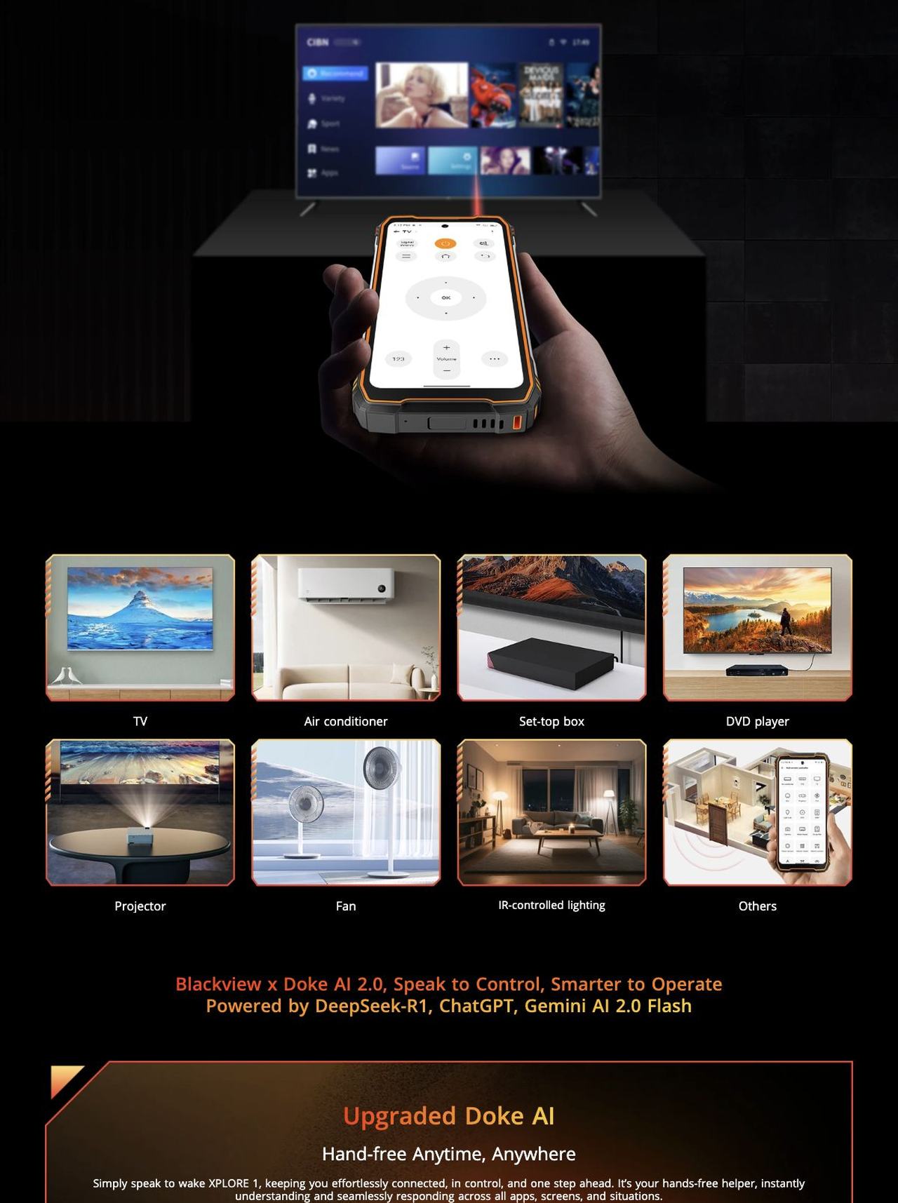 Advanced Infrared Remote Control
Your Phone, Your Universal Remote
With an advanced Infrared Remote Control feature built-in, XPLORE 1 transforms into your pocket universal remot