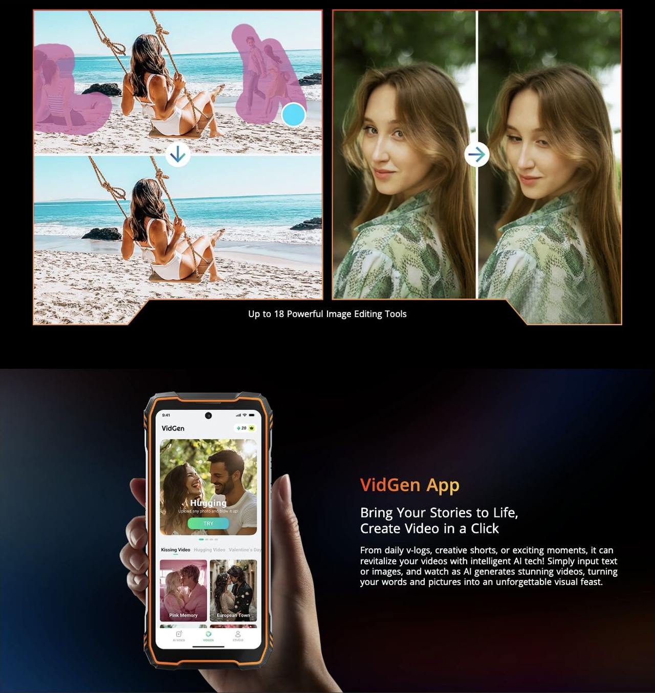 Blackview XPLORE 1 Up to 18 Powerful Image Editing Tools