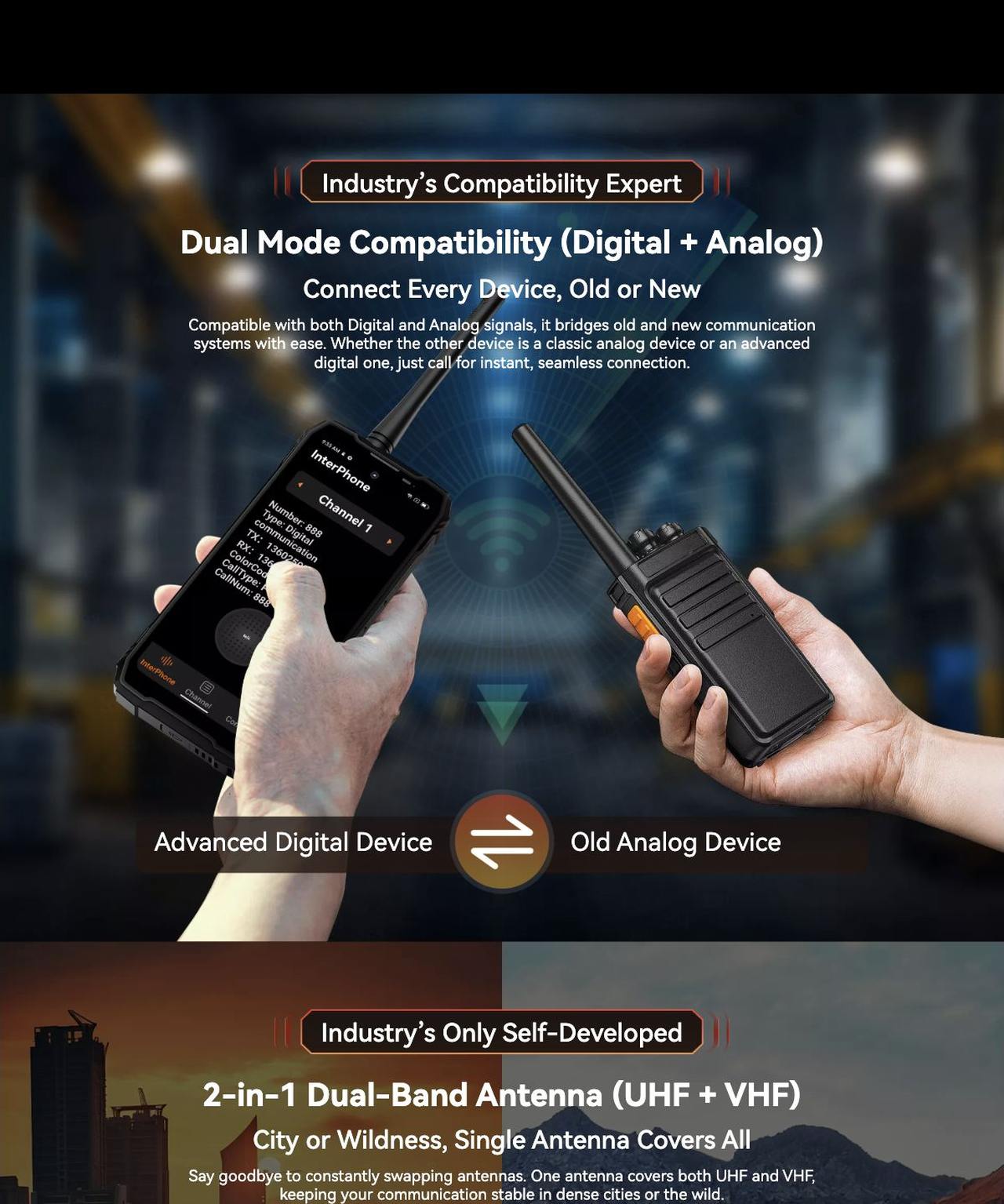 Blackview XPLORE 1 Walkie Talkie Your Ultimate Tactical Toolbox
One Device Masters Every Challenge
No need to carry multiple gadgets. XPLORE 1 Walkie Talkie combines two-way Walkie Talkie, night vision, dual-band