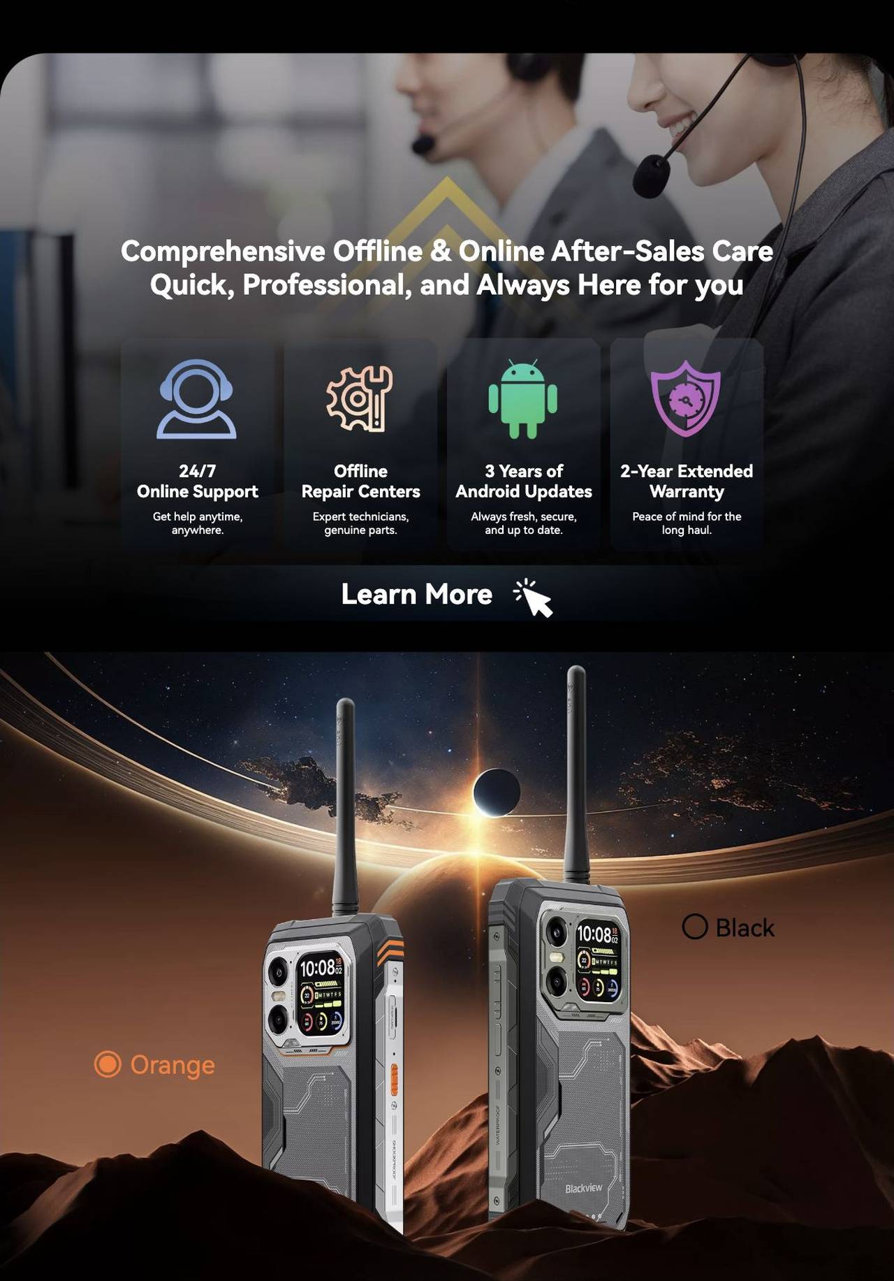 Blackview XPLORE 1 Walkie Talkie True-Chroma Image 2.0
See True, Capture True
Bring your photos to life with incredible color accuracy and richer details, ensuring what you capture is as vivid and true-to-life as