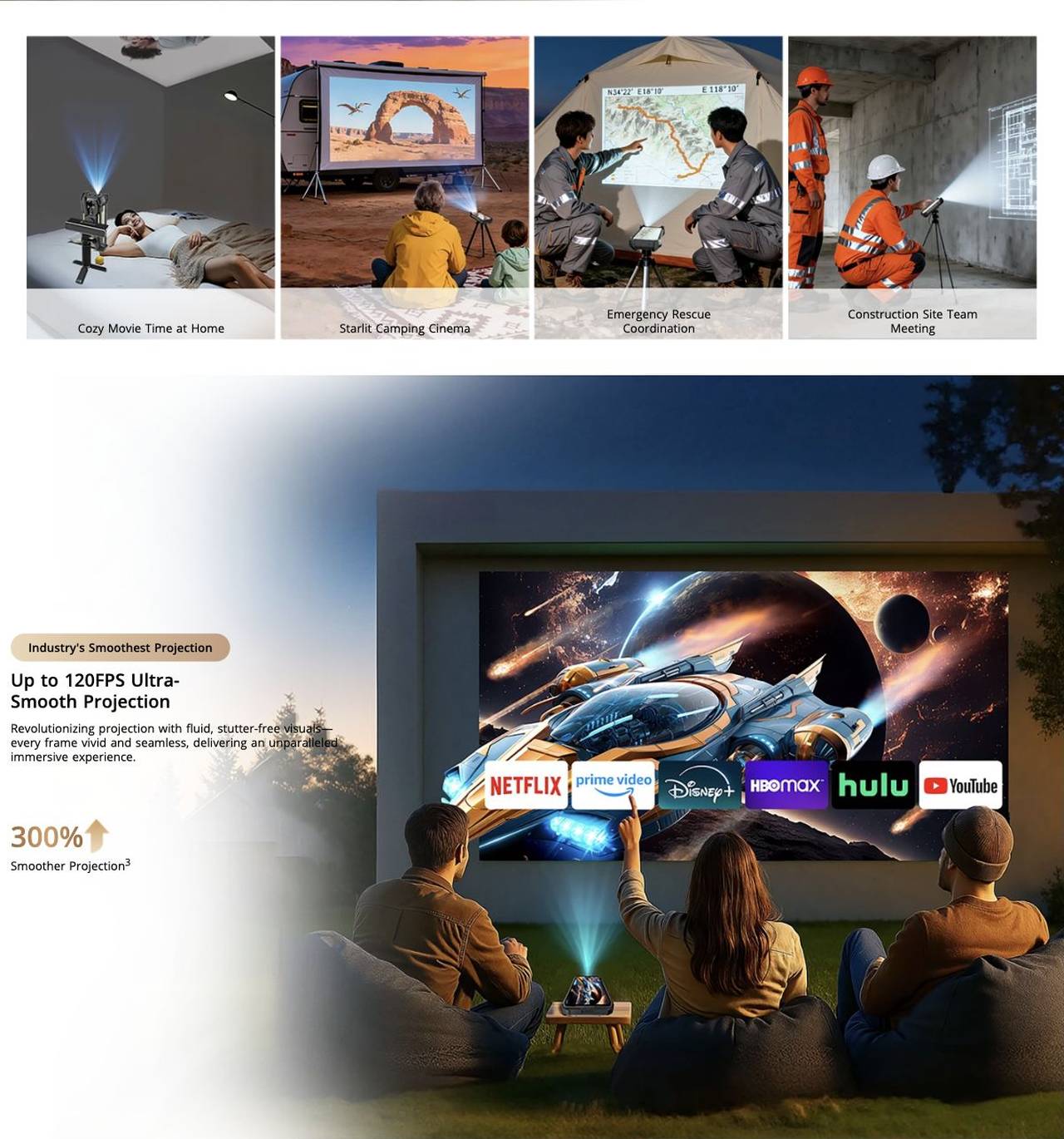 Blackview XPLORE 2 Projector Bigger Screen. Sharper Details.
100lm High Brightness
Effortless Projection, Day or Night
854×480 Ultra-Clear Resolution
Sharper Images for Every Scene
13 hrs of Non-Stop Proj