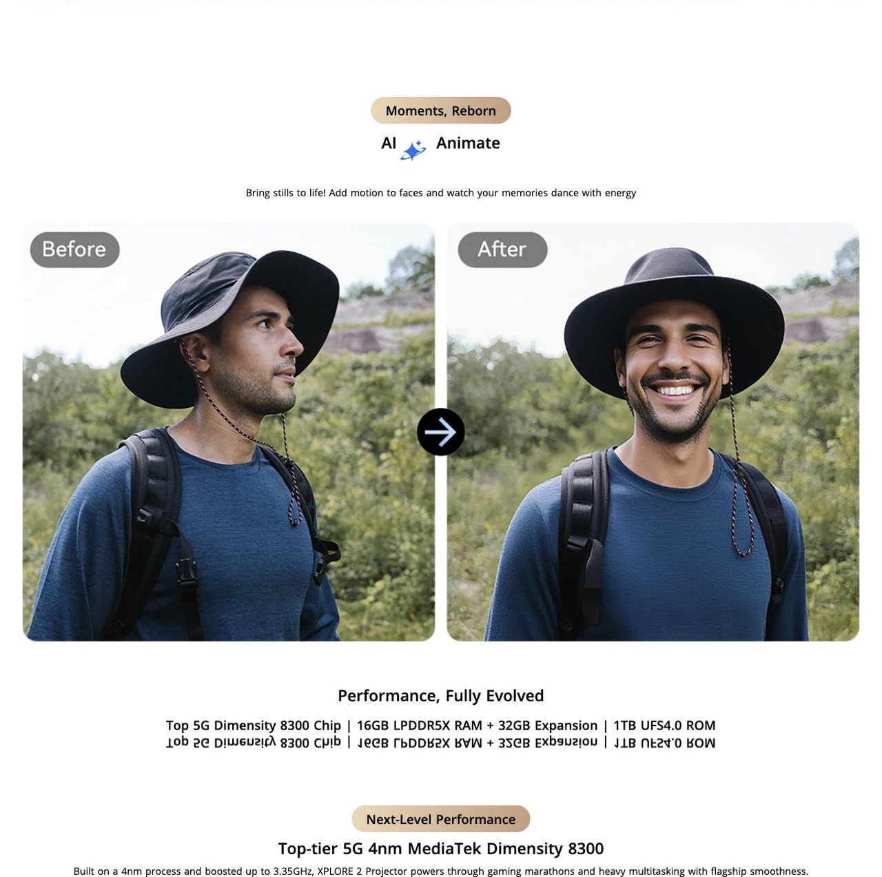 Moments, Reborn
AI Animate
Bring stills to life! Add motion to faces and watch your memories dance with energy