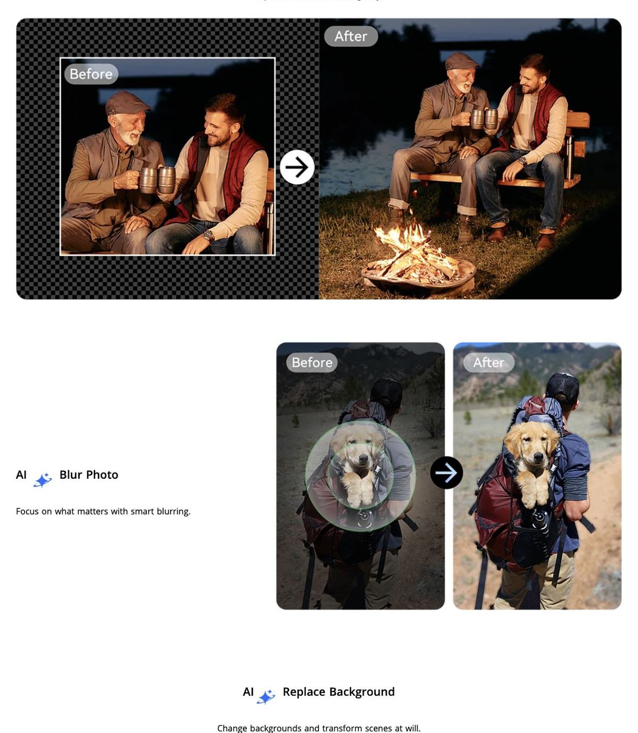 AI OutPainting
Expand boundaries intelligently.