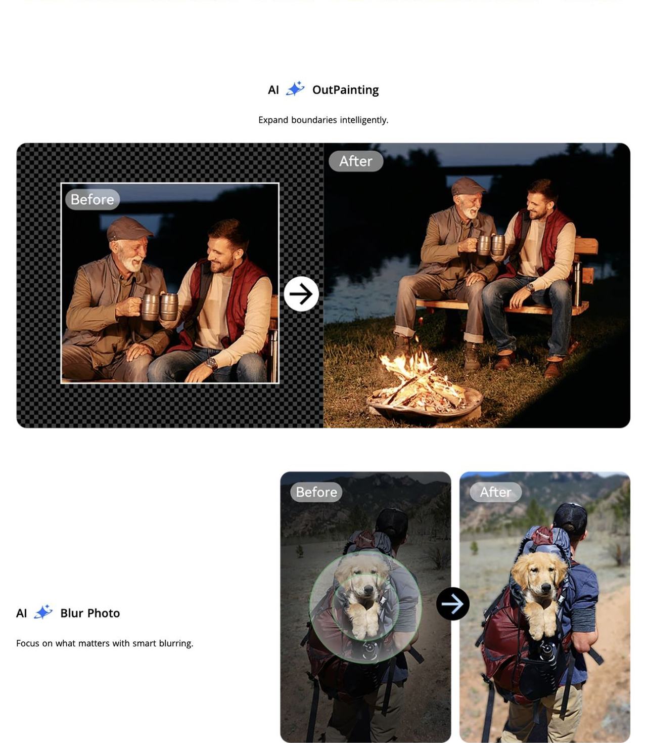 All-in-One AI  Image Editing

Transform your photos into stunning visuals with one click — editing has never been easier!

AI  Remove Objects

Effortlessly erase distractions with 