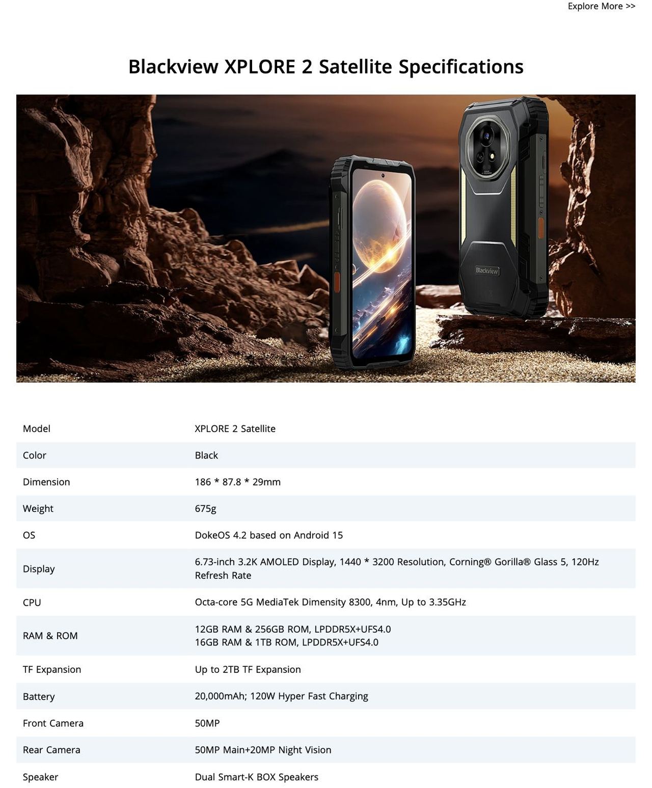 Blackview XPLORE 2 Satellite Industry's Only After-Sales Commitment

Faster Help. Longer Updates. Total Assurance.35

3 Years of Android OS Updates

Longer support, always up to date

Call Center Support

Dire