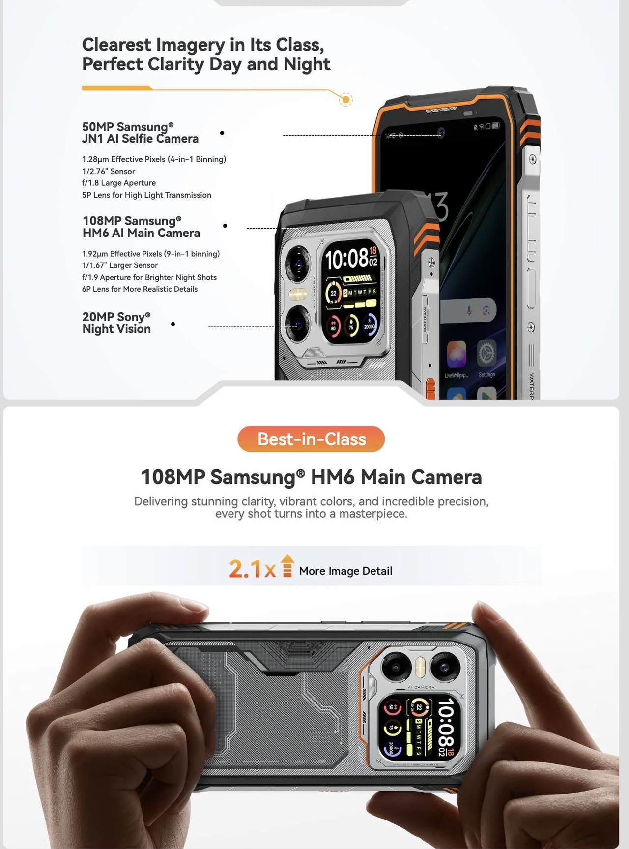 XPLORE X1
5G
Doke
The Ultimate 5G AI Rugged Flagship
Clearest 108MP, Smoothest Dual Screens
No Compromises. No Limits.
Extreme. Refined. Unstoppable.
Redefining rugged smartphone