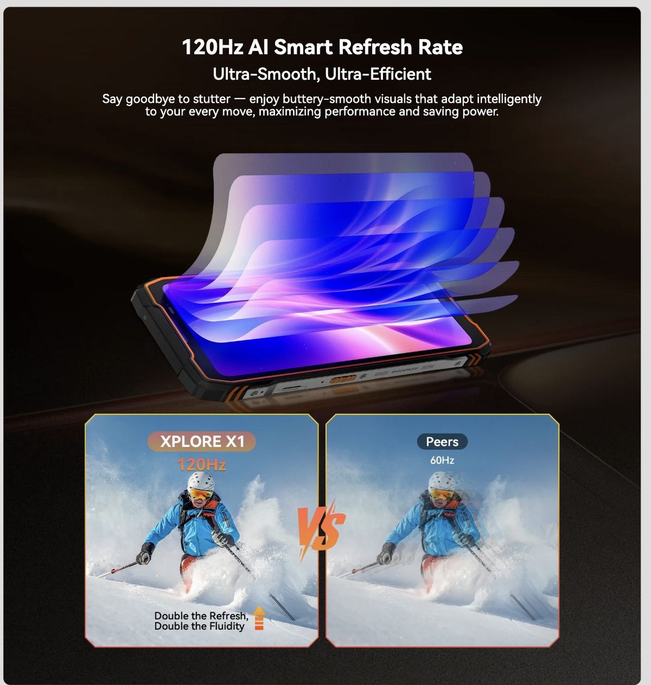 Blackview XPLORE X1 XPLORE X1
5G
Doke
The Ultimate 5G AI Rugged Flagship
Clearest 108MP, Smoothest Dual Screens
No Compromises. No Limits.
Extreme. Refined. Unstoppable.
Redefining rugged smartphone