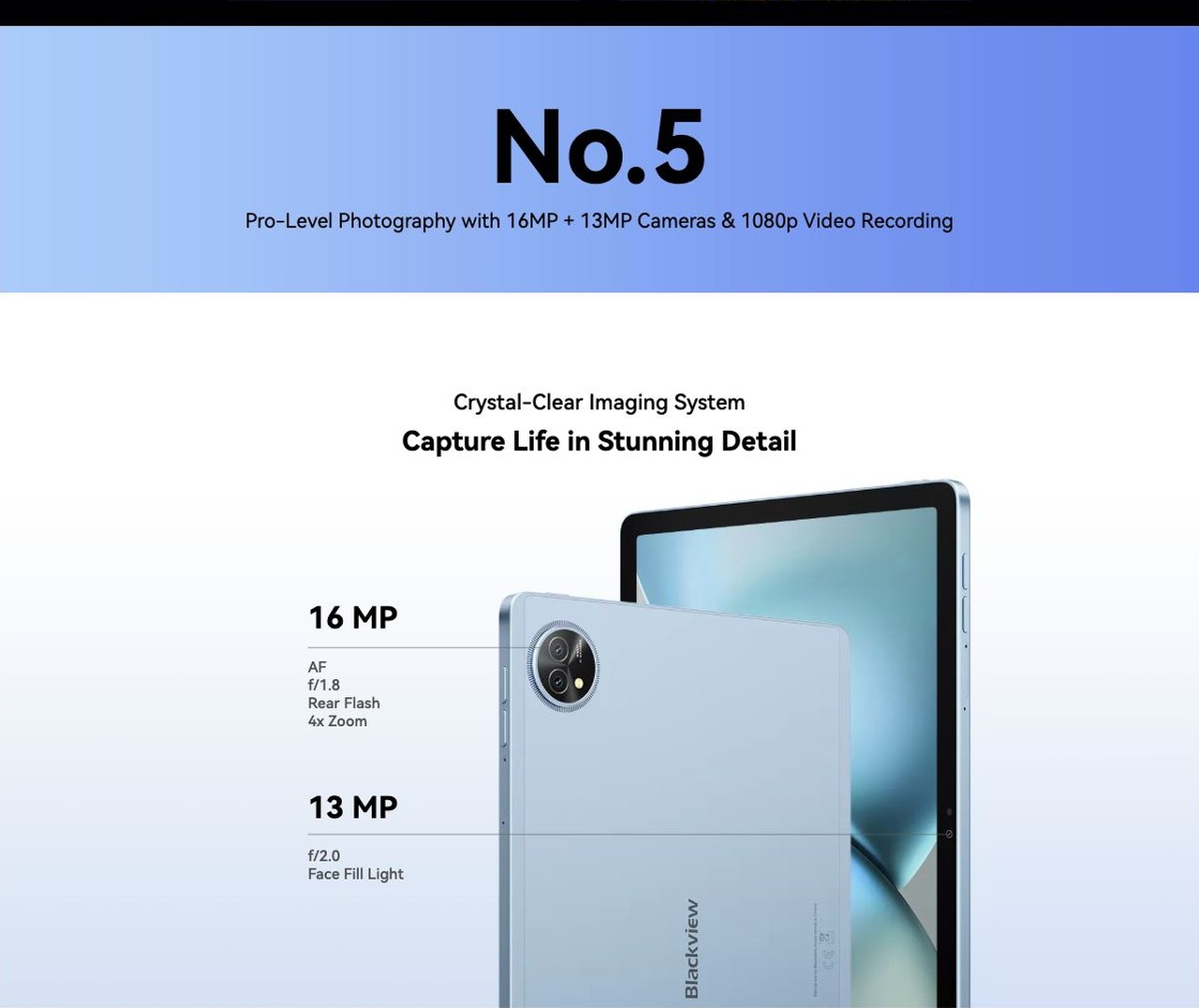 Blackview ZENO 10 No.4
Blazing Performance with UNISOC Tiger T8200 5G & 24GB RAM + 256GB Storage
Octa-core UNISOC Tiger T8200 5G
Effortless Speed, Seamless Multitasking
With the Octa-core UNISOC Tig