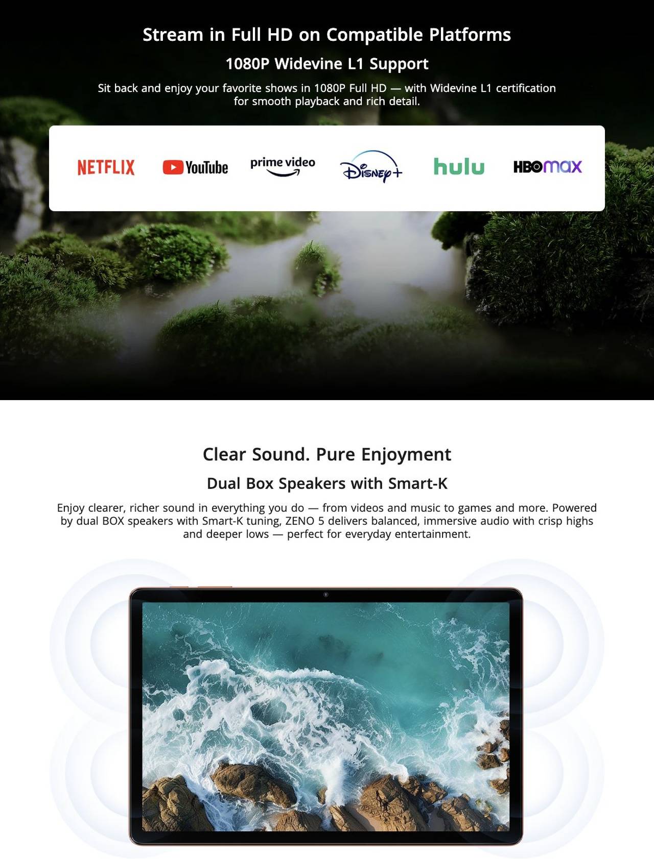 Stream in Full HD on Compatible Platforms
1080P Widevine L1 Support
Sit back and enjoy your favorite shows in 1080P Full HD — with Widevine L1 certification for smooth playback a