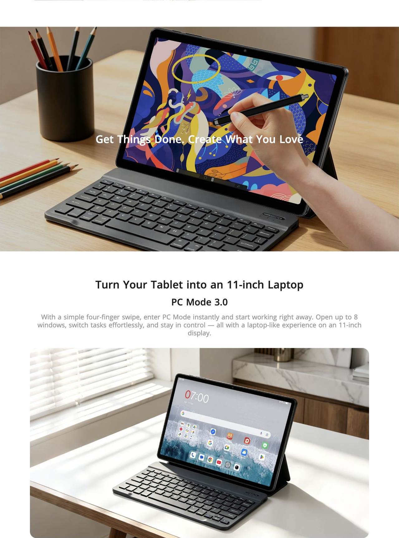 Blackview ZENO 5 More Ways to Care for Your Eyes
Reading Mode
Enjoy a Kindle-like reading experience for long sessions.
Dark Mode
Reduce brightness and glare for more comfortable viewing at nig