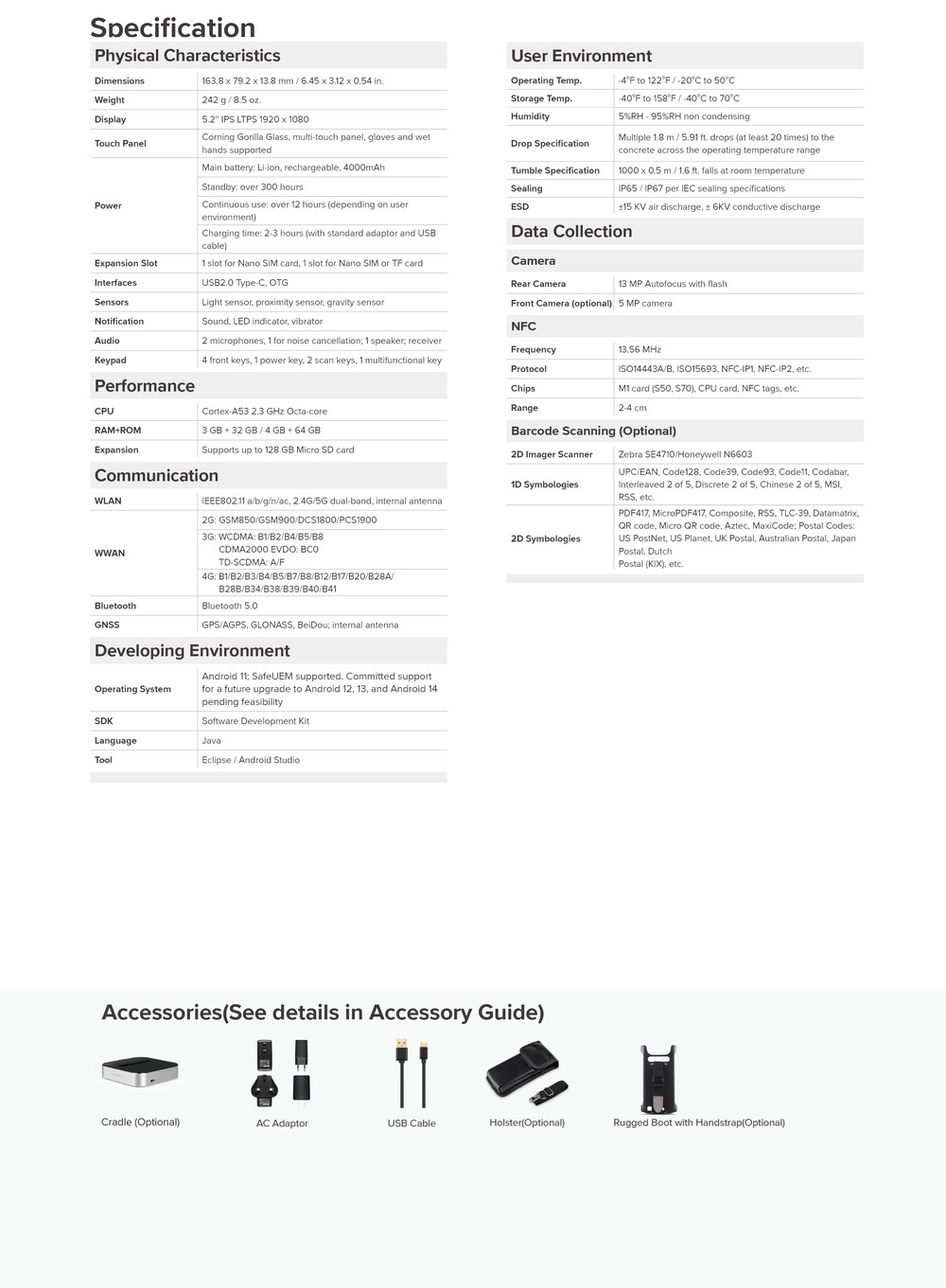 Chainway C70 feature details 3