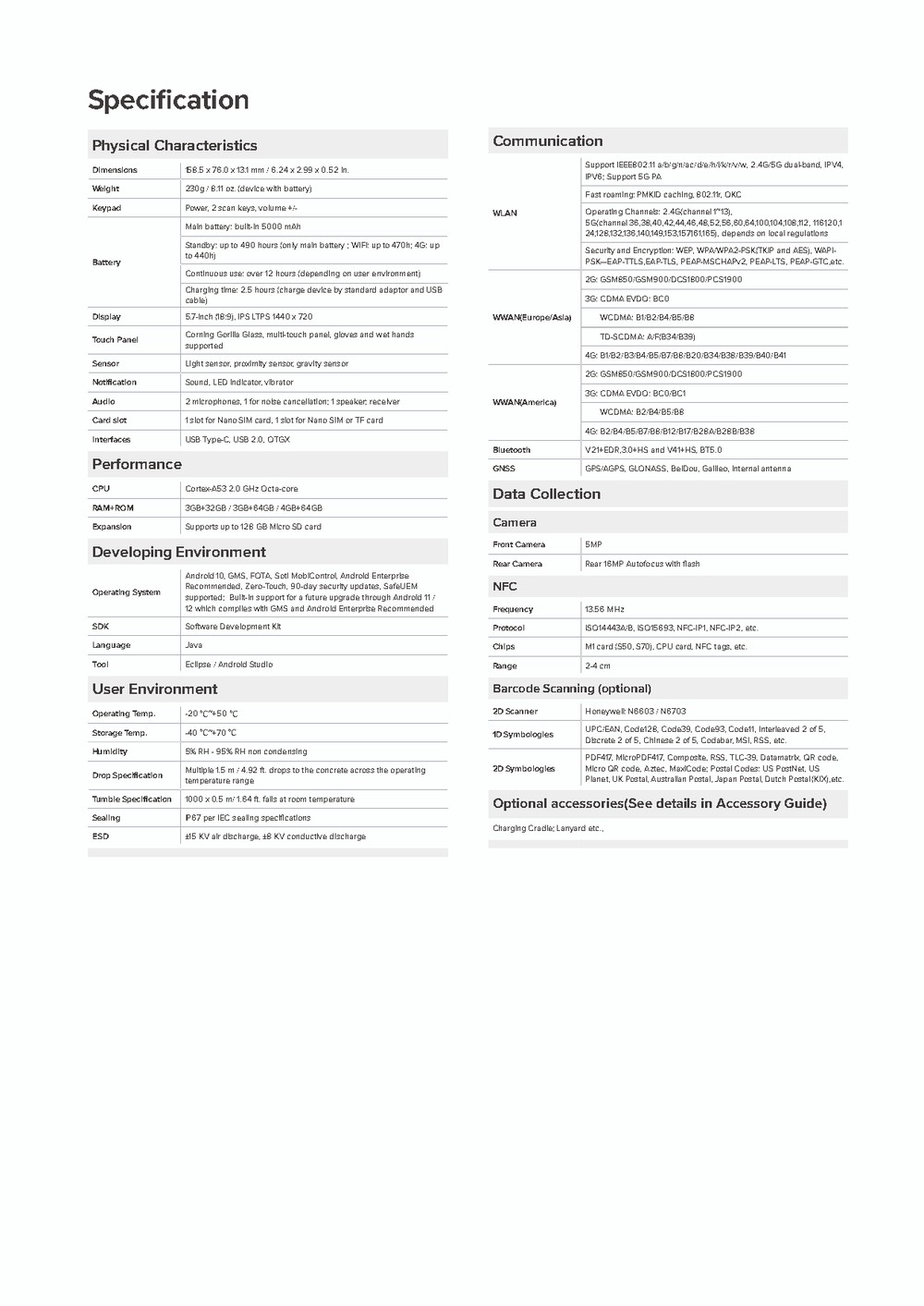 Chainway C90 full specifications 1