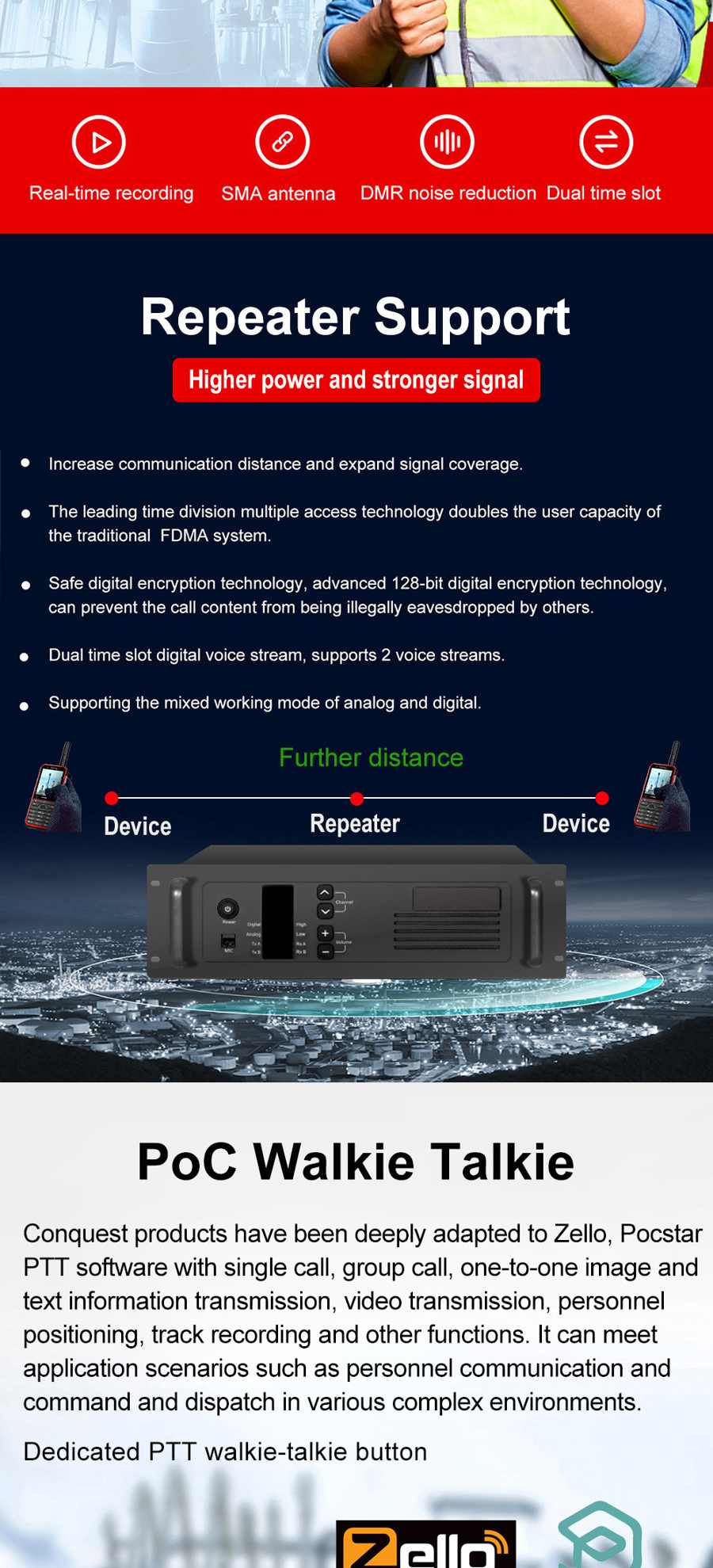 Conquest F3 Rugged Phones product details 4