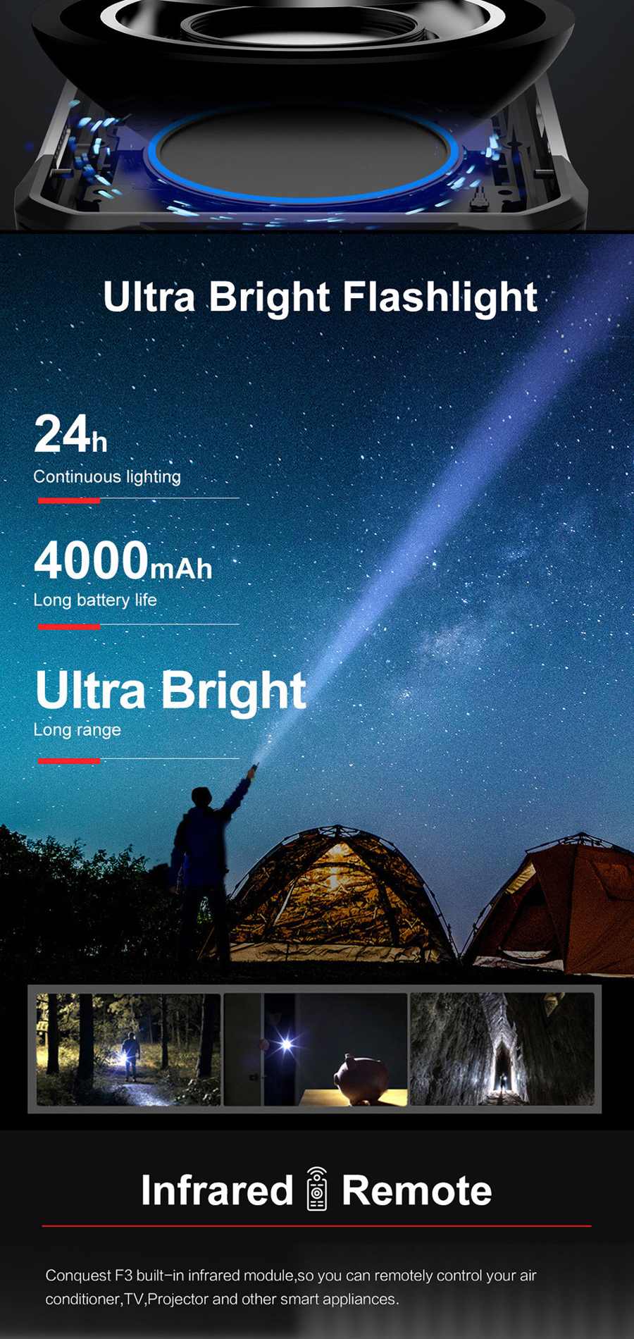 Conquest F3 Rugged Phones product details 15