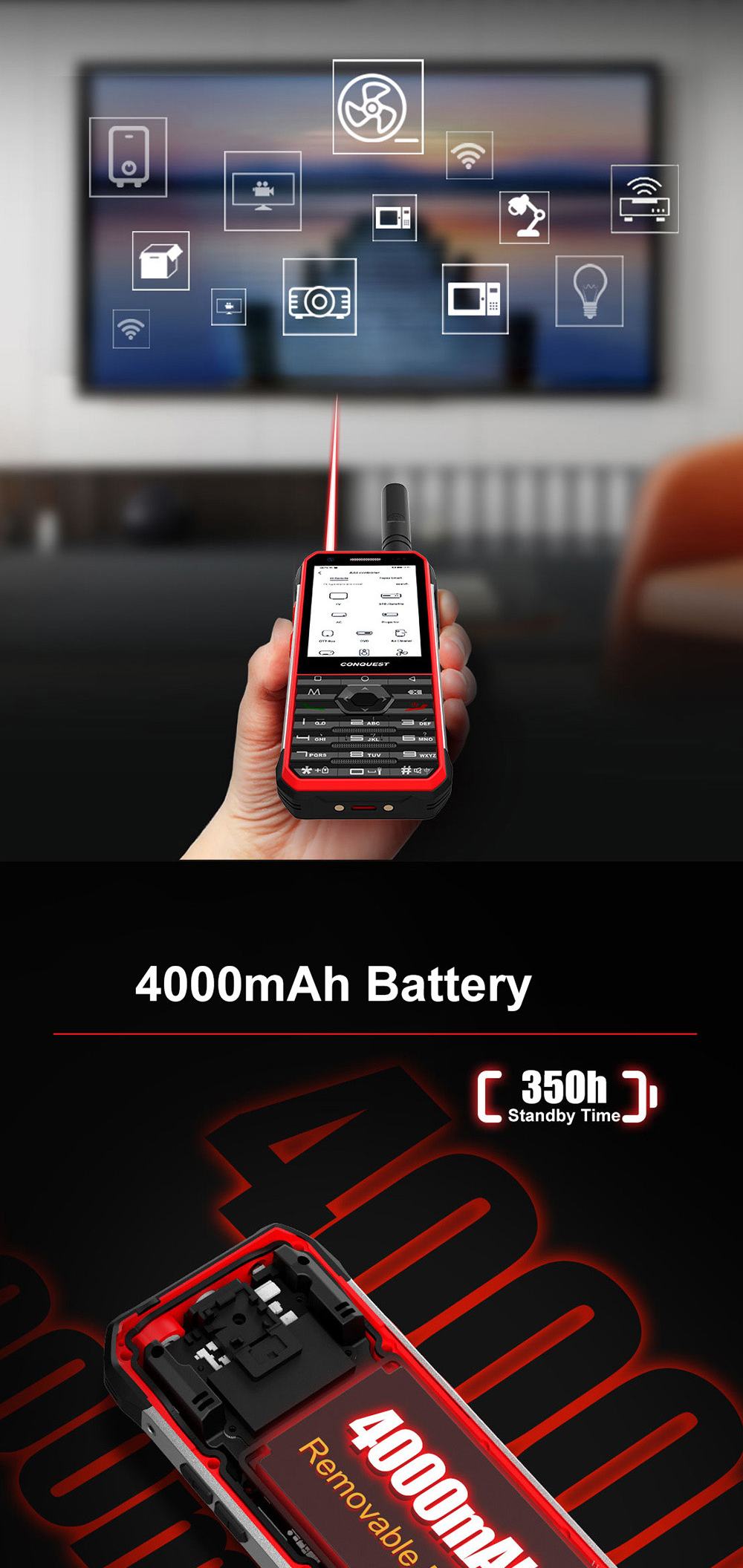 Conquest F3 Rugged Phones product details 16