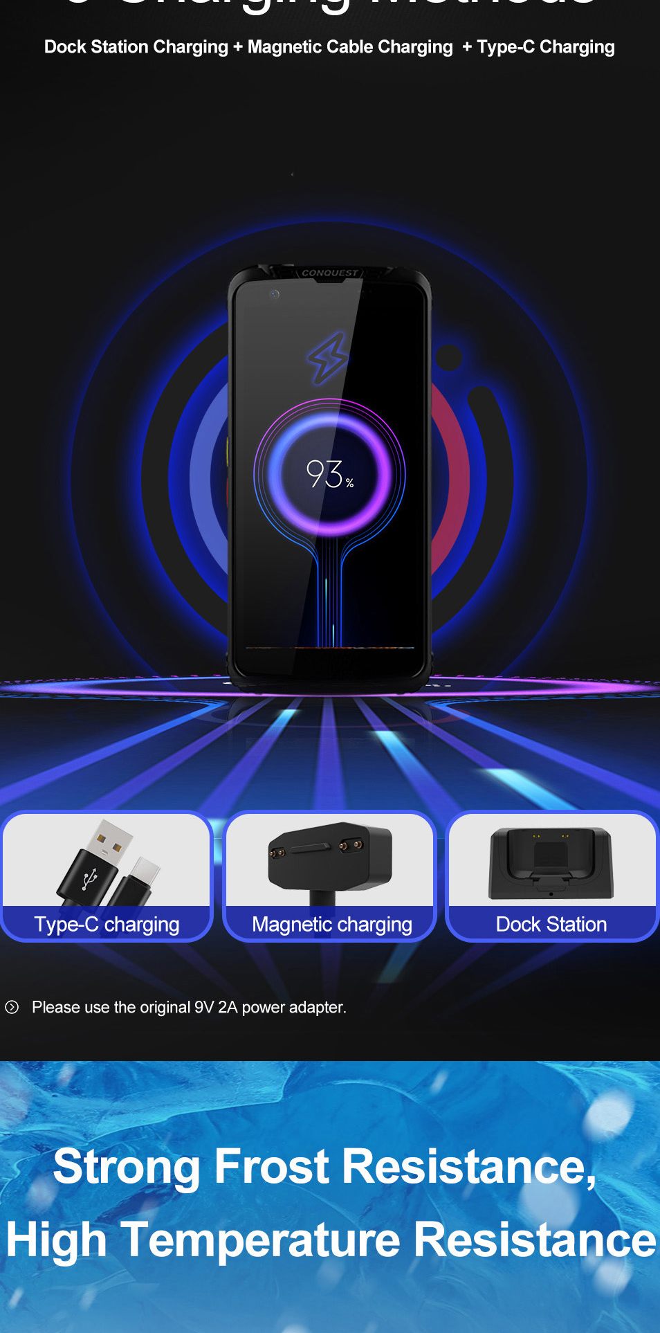 Conquest F5 Rugged Phones product details 17