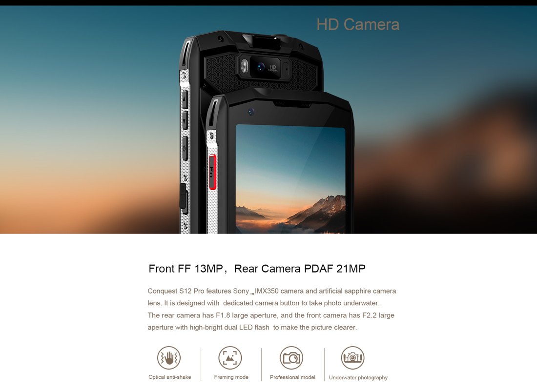 Conquest S12 Pro Rugged Phones product details 4