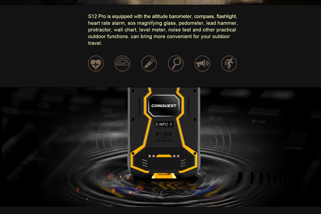 Conquest S12 Pro Rugged Phones product details 11