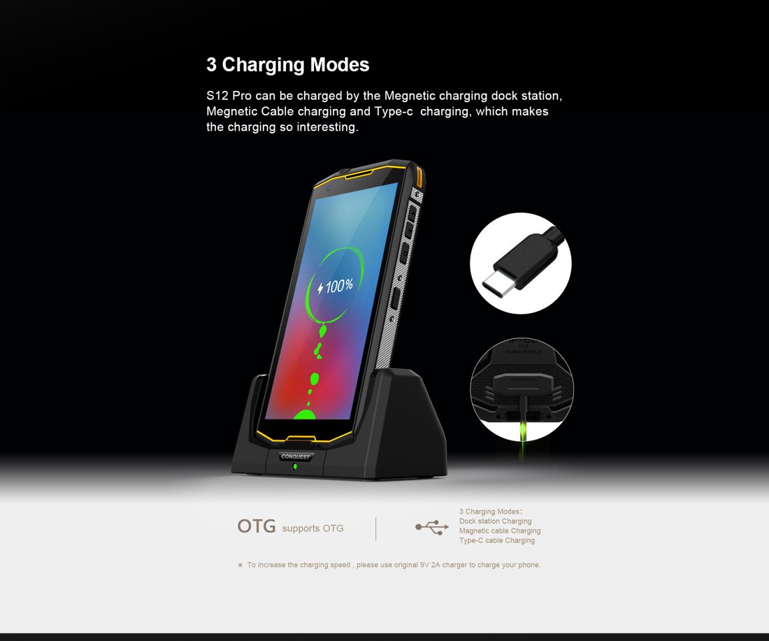 Conquest S12 Pro Rugged Phones product details 13