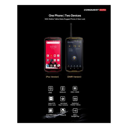 Conquest S12 Pro Rugged Phones – product view 2