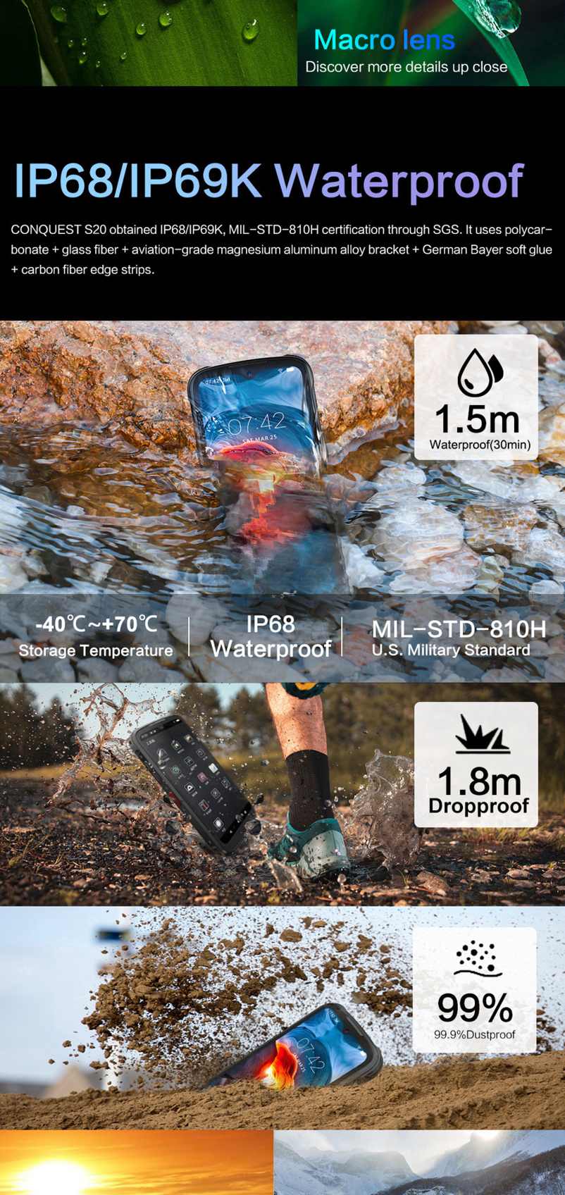 Conquest S20 Rugged Phones product details 9