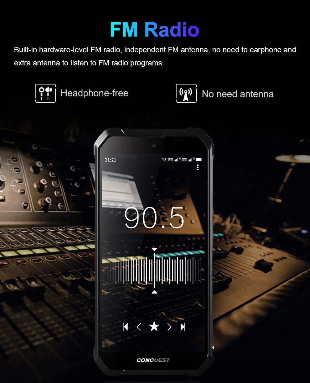 Conquest S21 Rugged Phones product details 2
