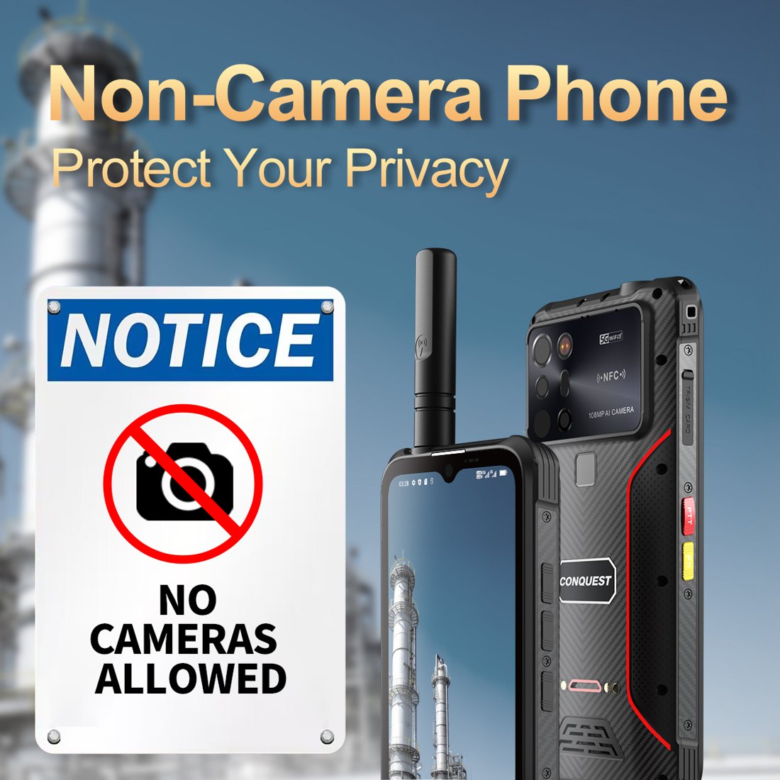 Conquest S23 Non Camera Rugged Phones product details 1