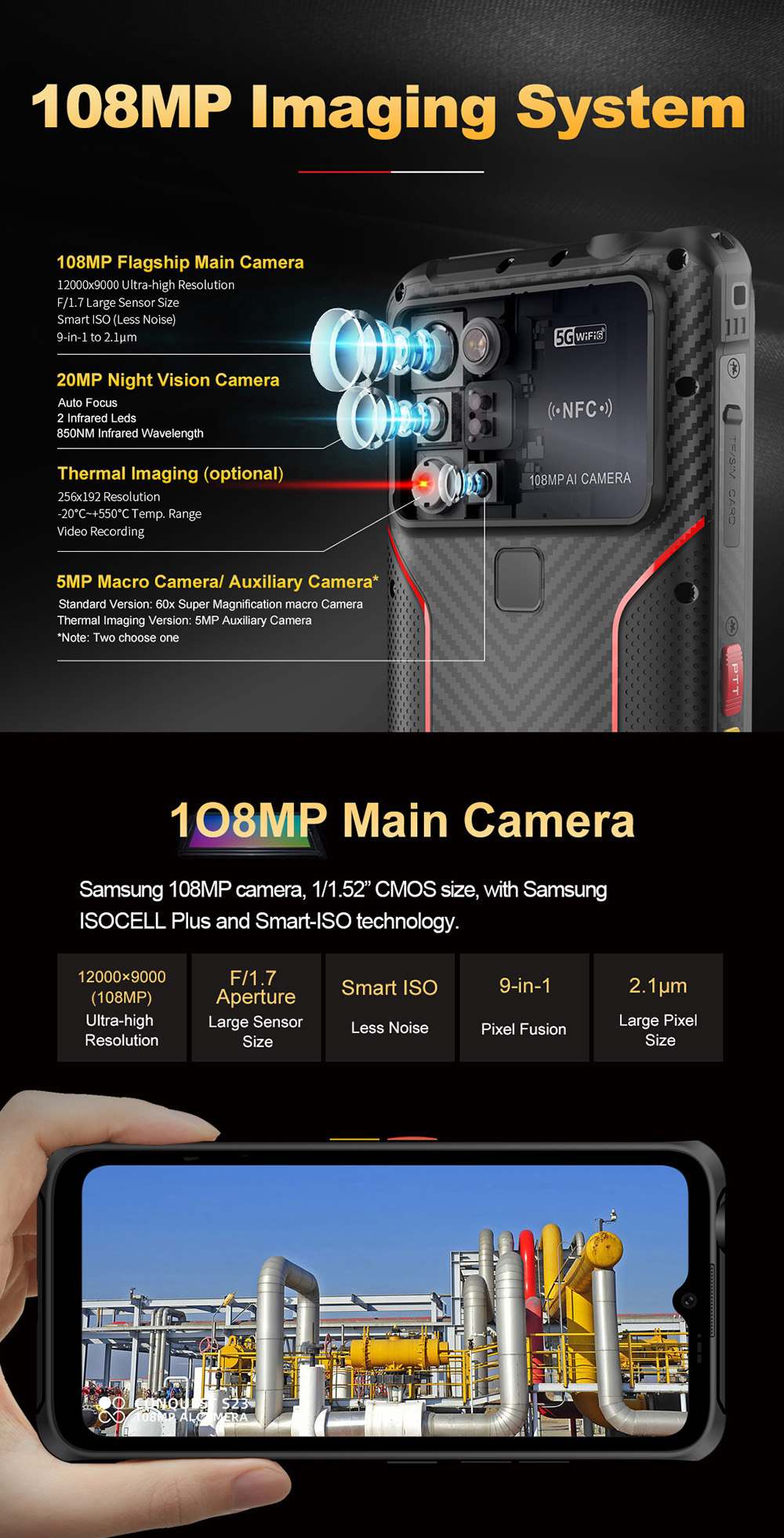Conquest S23 Rugged Phones product details 8
