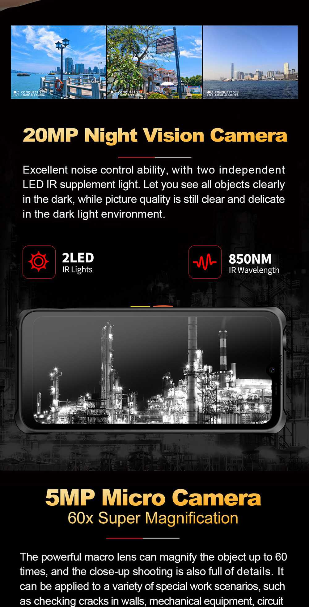 Conquest S23 Rugged Phones product details 9
